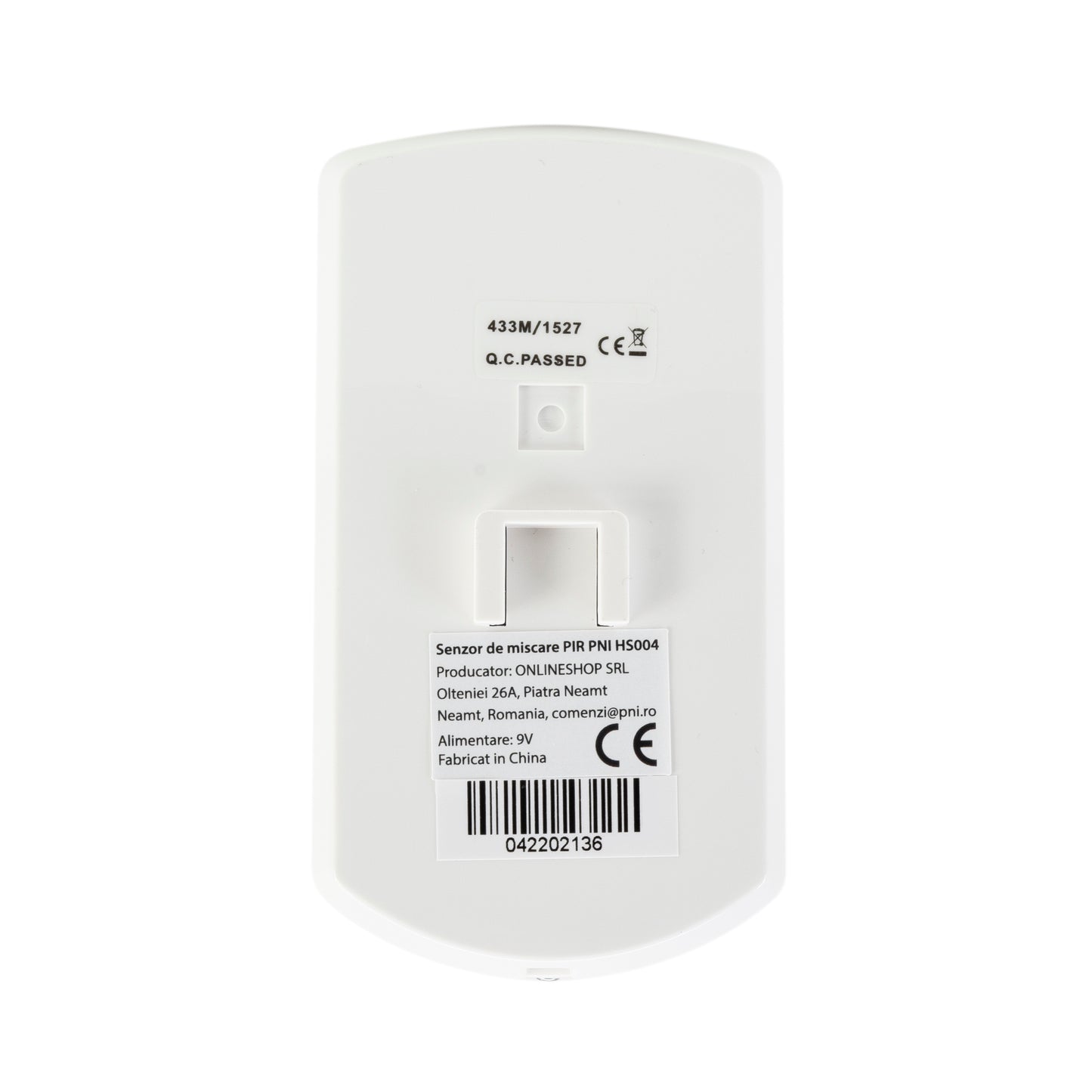 Senzor de miscare PIR PNI SafeHouse HS004, pentru sisteme de alarma wireless, cu imunitate la animale, sensibilitate reglabila