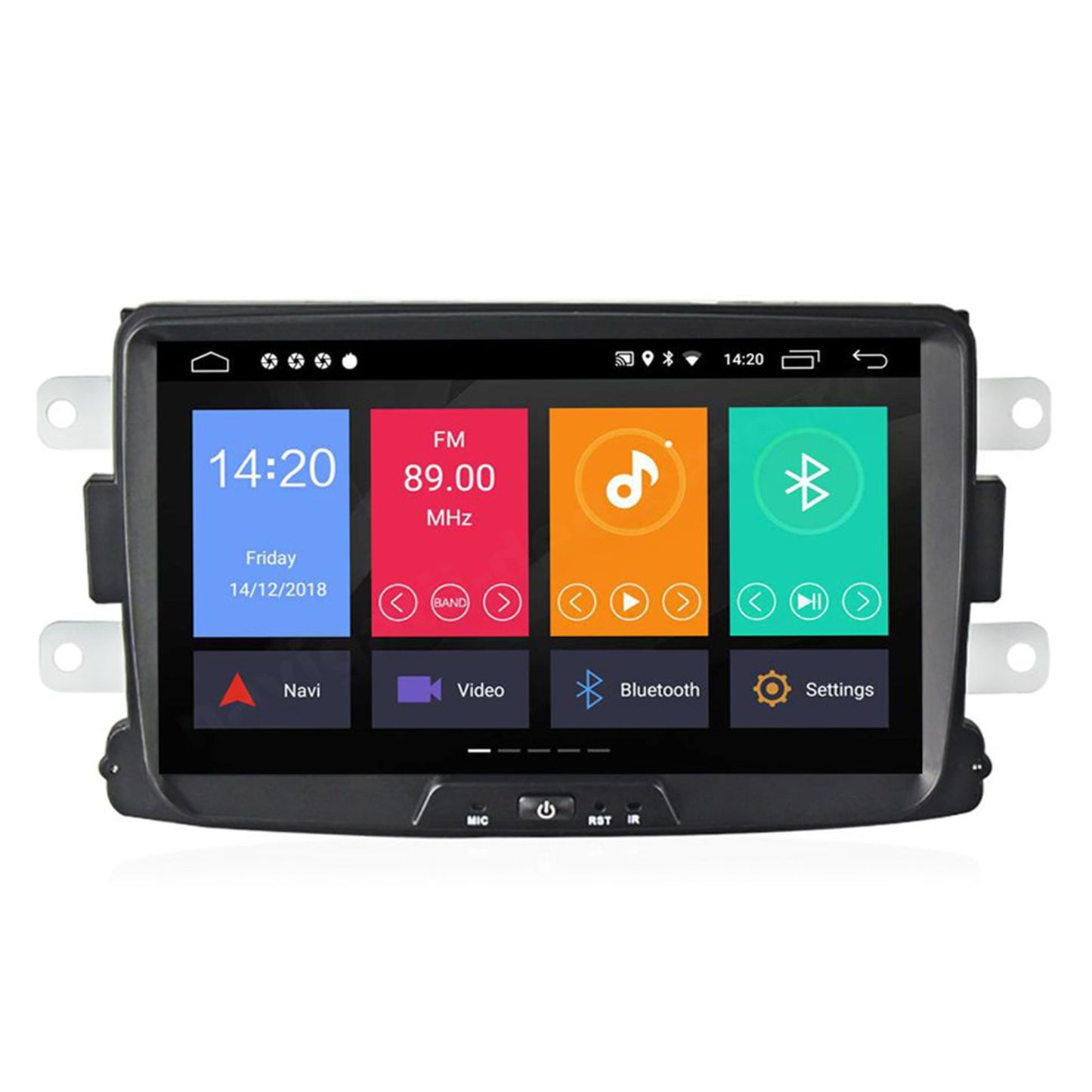 Multimedia player auto PNI DAC100 cu Android 10, 2GB DDR3/ROM 32GB, Sistem navigatie pentru Dacia Logan 2, Sandero, Duster, Renault Captur, Touch Screen Bluetooth RDS