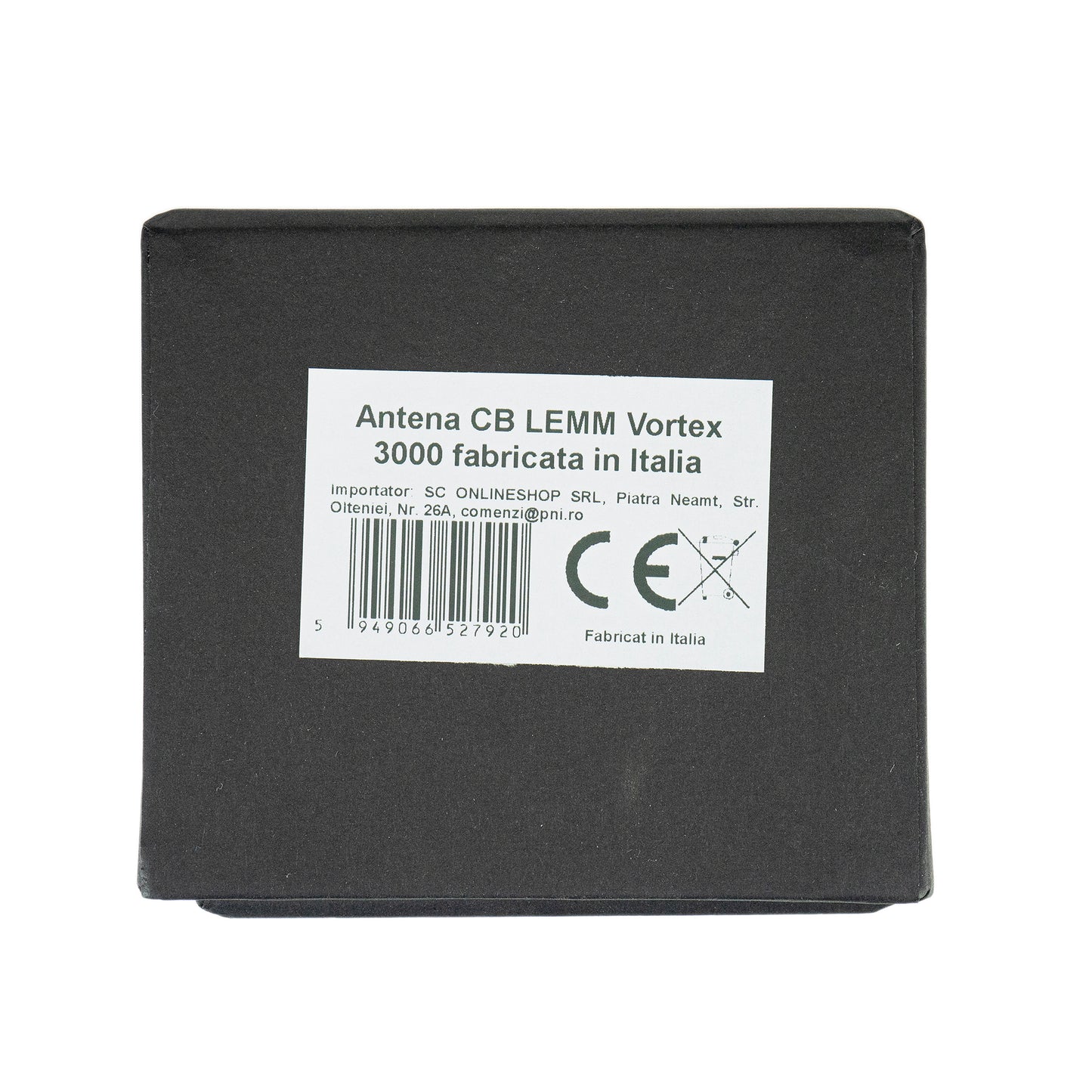 Antena CB LEMM Vortex 3000 PL, 200 cm, 26.2-27.8Mhz, 2500W, fara cablu, fabricata in Italia