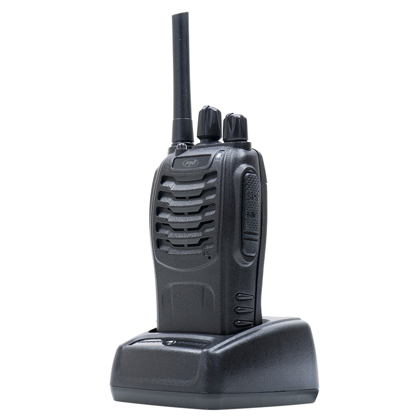 Statie radio portabila PNI PMR R40 PRO, set cu 2 buc, 0.5W, 16 canale programabile, 16 PMR si tonuri 50 CTCSS si 104 DCS, ASQ, TOT, monitor, programabila, acumulatori 1200mAh, incarcatoare si casti incluse