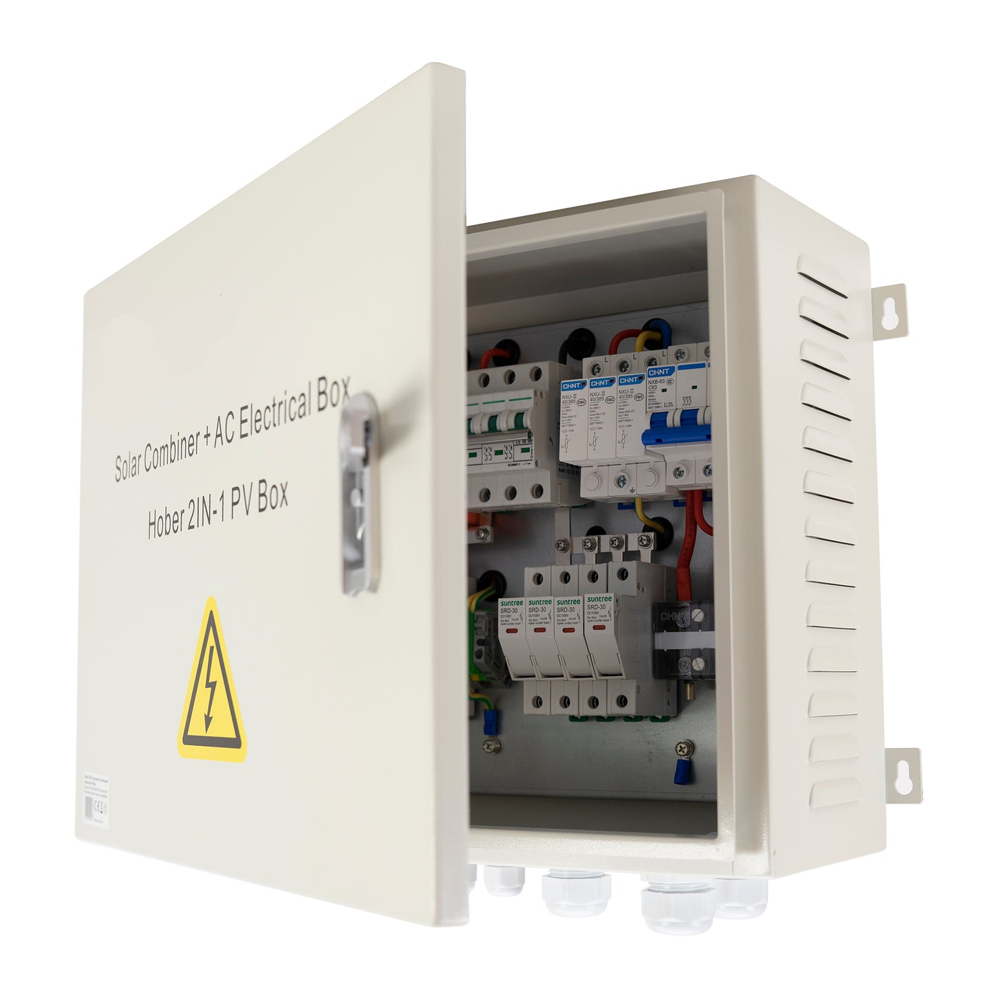 Tablou PNI CBT-3 de protectie si intrerupere sistem solar trifazic AC DC intrare 4 stringuri, iesire 1 string