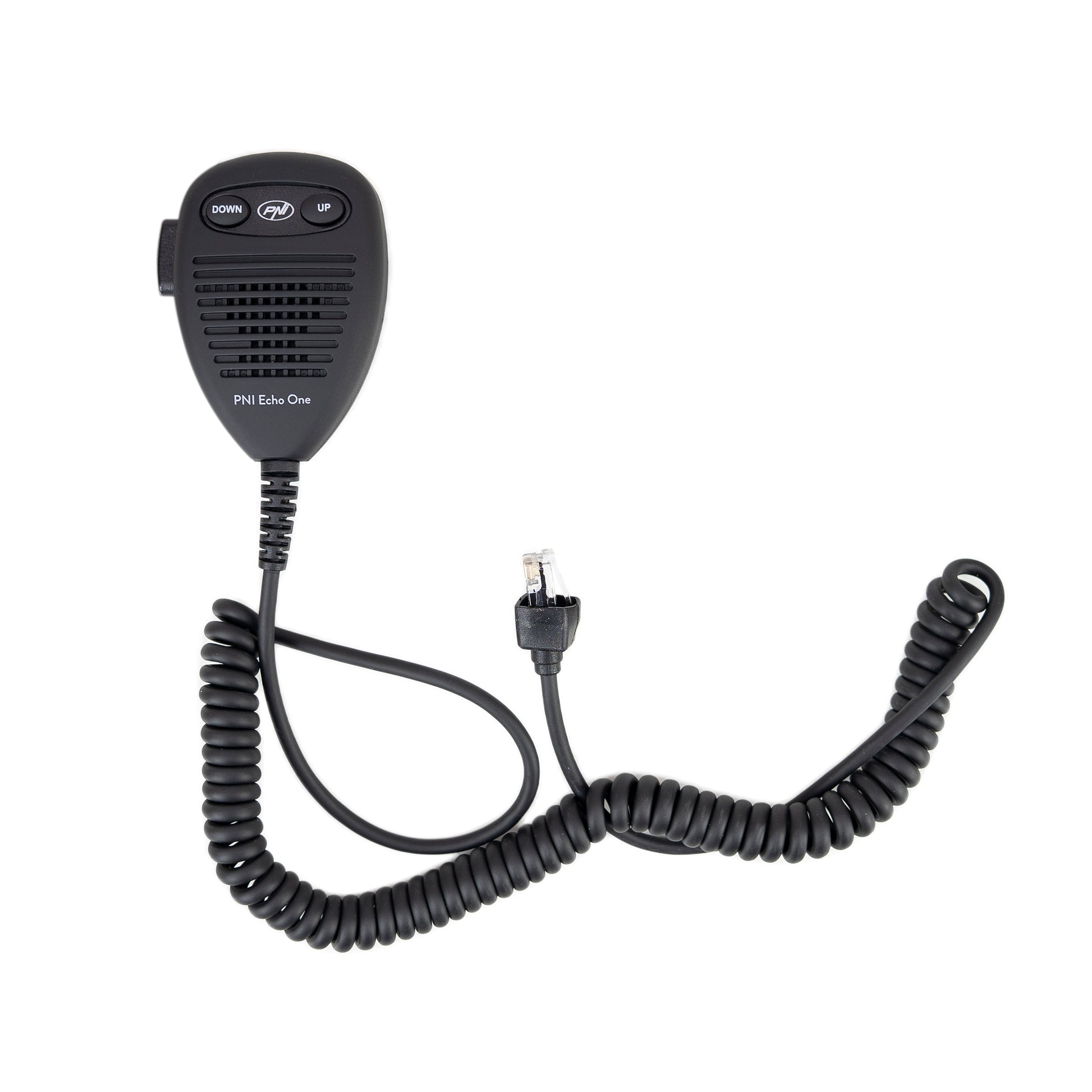 Microfon PNI Echo One pentru PNI HP 6500 si PNI HP 7120 cu modul de ecou ajustabil si roger beep programabil compatibil cu orice model de statie radio.