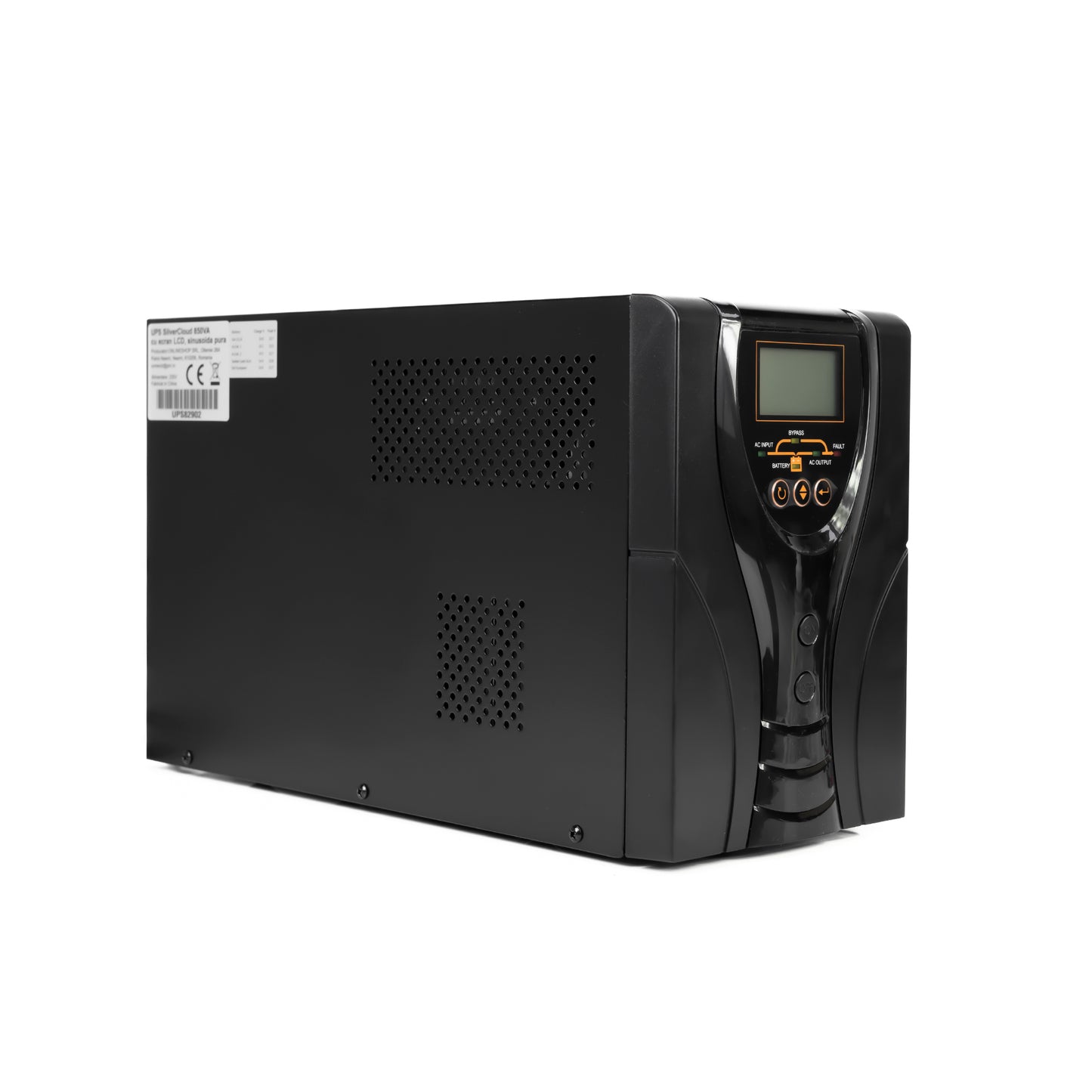 UPS SilverCloud 850VA cu ecran LCD sinusoida pura pentru centrale termice