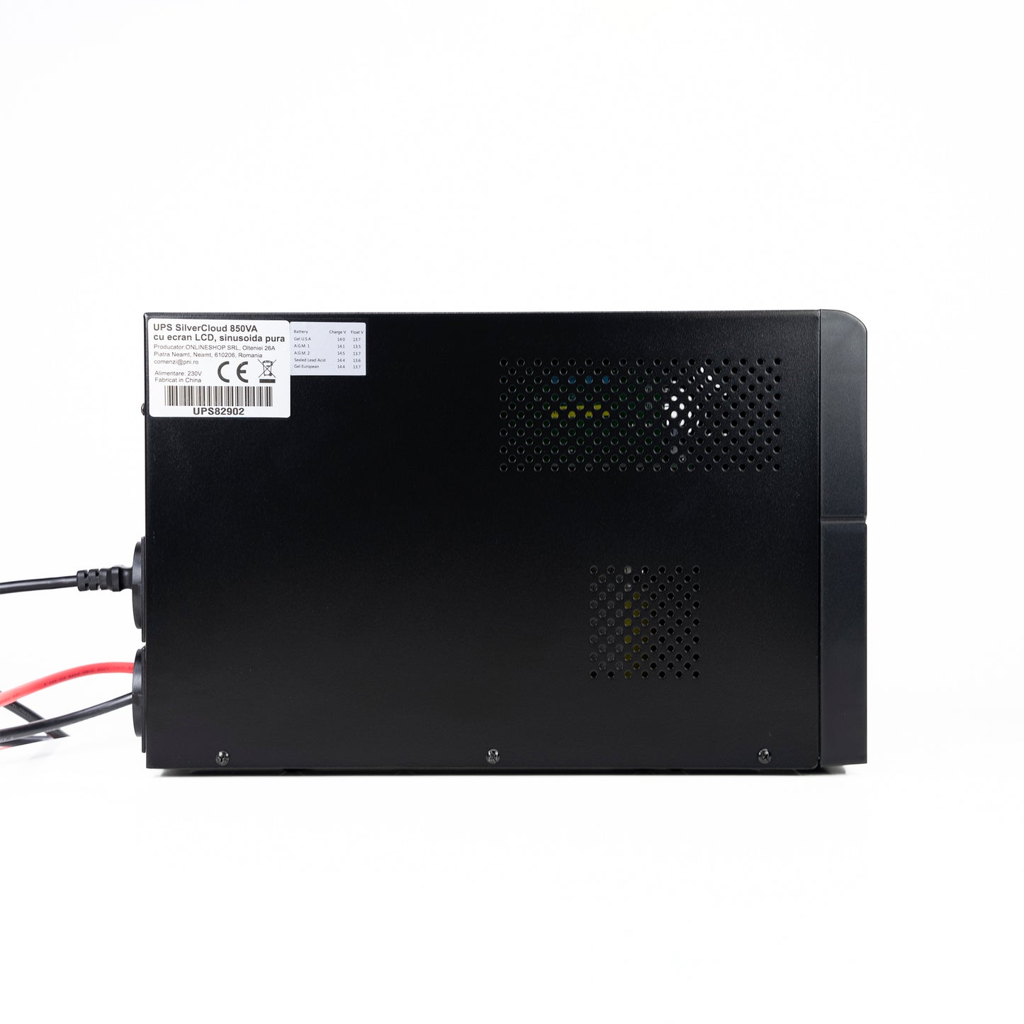 UPS SilverCloud 850VA cu ecran LCD sinusoida pura pentru centrale termice