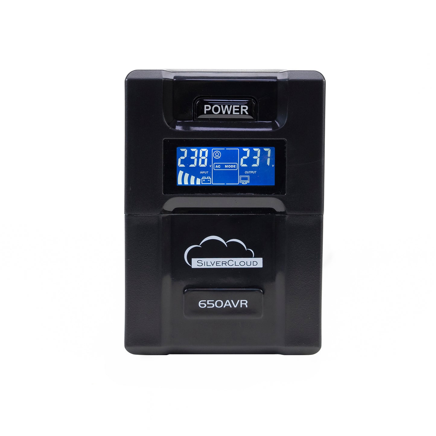 UPS SilverCloud SafePC 650AVR putere 360W ecran LCD software monitorizare PC
