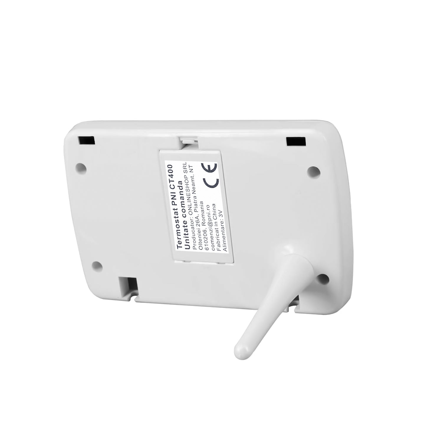 Termostat inteligent PNI CT400 fara fir, cu WiFi, controleaza 1 centrala si 2 zone diferite, parter etaj prin Internet, pentru centrale termice, pompe, electrovalve, APP TuyaSmart, histerezis 0.2 grade C, controleaza 2 grupuri de pompare prin 2 switch-uri