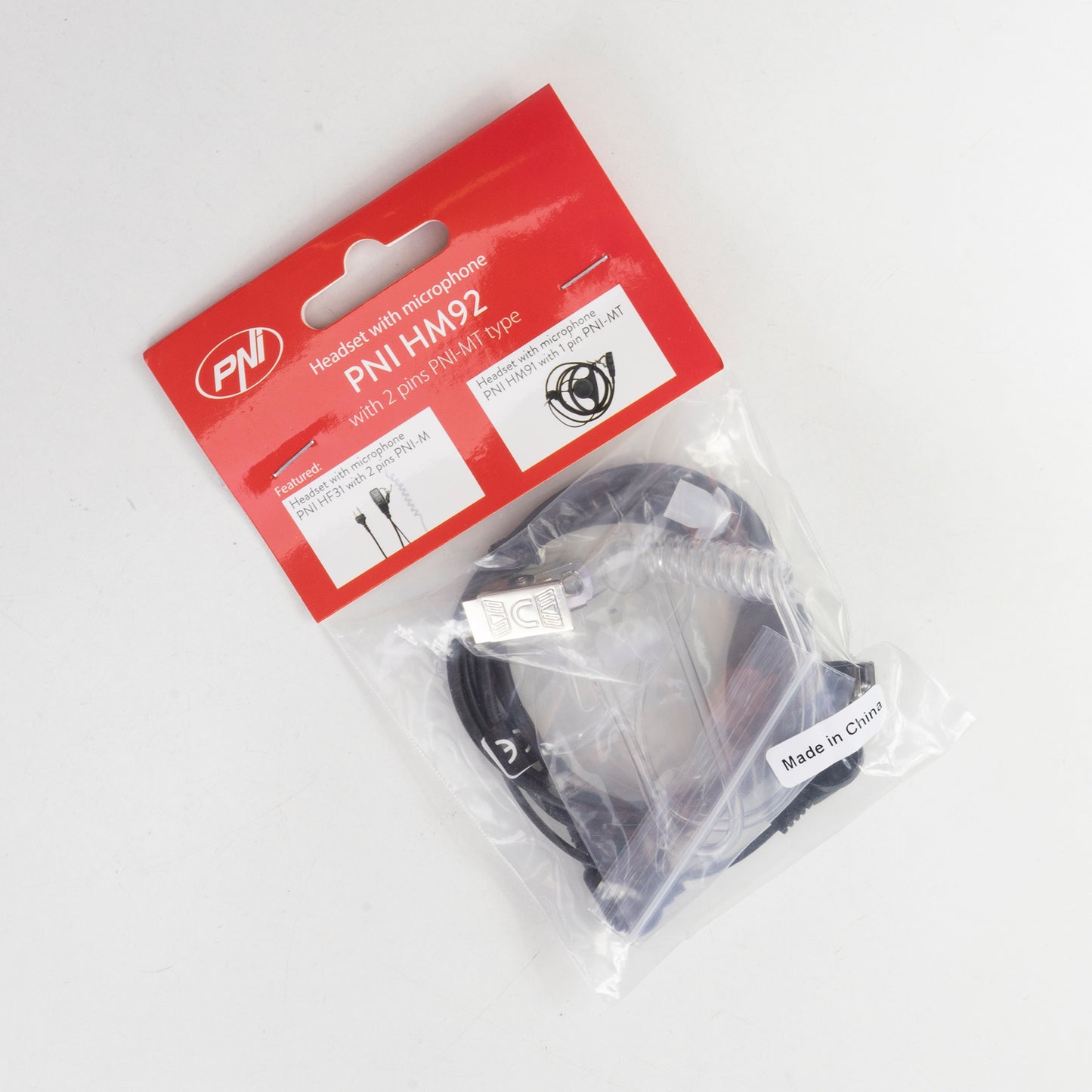 Casca cu microfon si tub acustic PNI HM92 cu 2 pini mufa PNI-MT