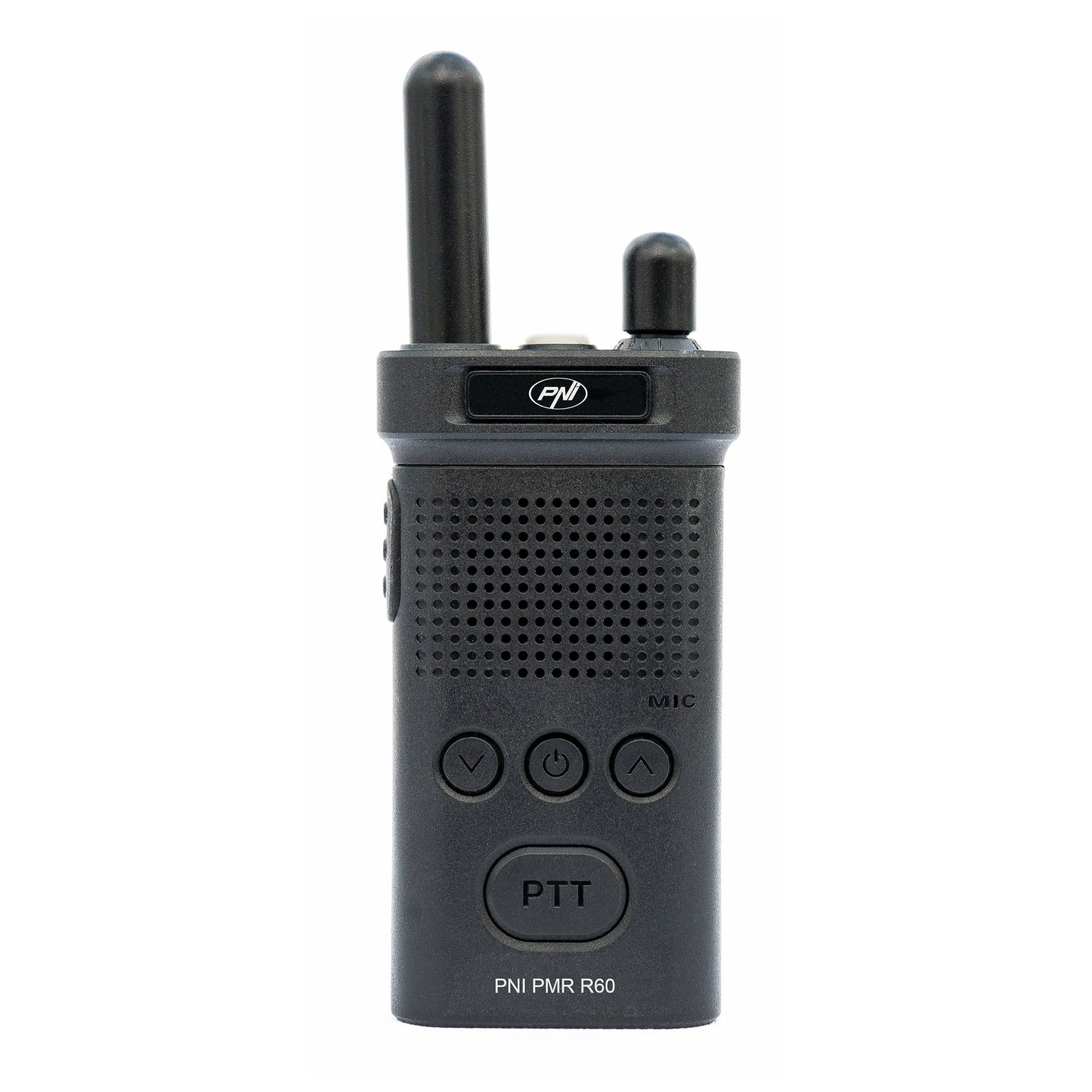 Statie radio portabila PNI PMR R60 446MHz, 0.5W, 16 canale programabile, 16 PMR si tonuri 50 CTCSS si 104 DCS, Scan, blocare taste, SOS, Monitor, acumulator 1200mAh