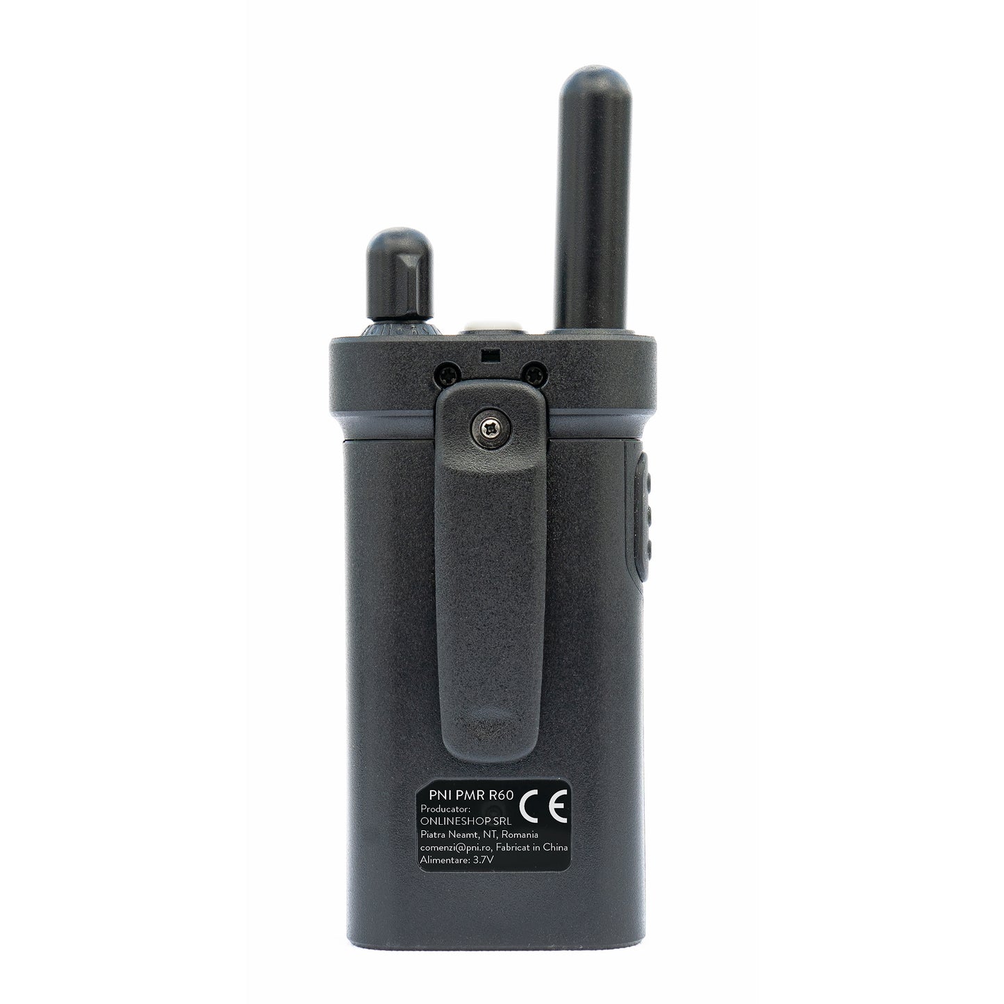 Statie radio portabila PNI PMR R60 446MHz, 0.5W, 16 canale programabile, 16 PMR si tonuri 50 CTCSS si 104 DCS, Scan, blocare taste, SOS, Monitor, acumulator 1200mAh