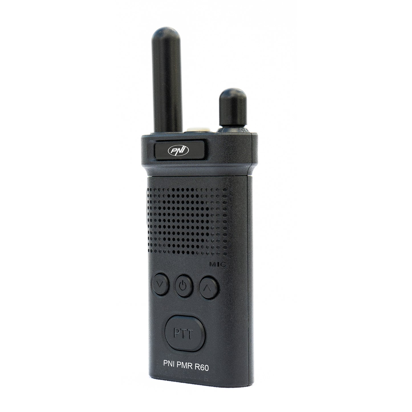Statie radio portabila PNI PMR R60 446MHz, 0.5W, 16 canale programabile, 16 PMR si tonuri 50 CTCSS si 104 DCS, Scan, blocare taste, SOS, Monitor, acumulator 1200mAh