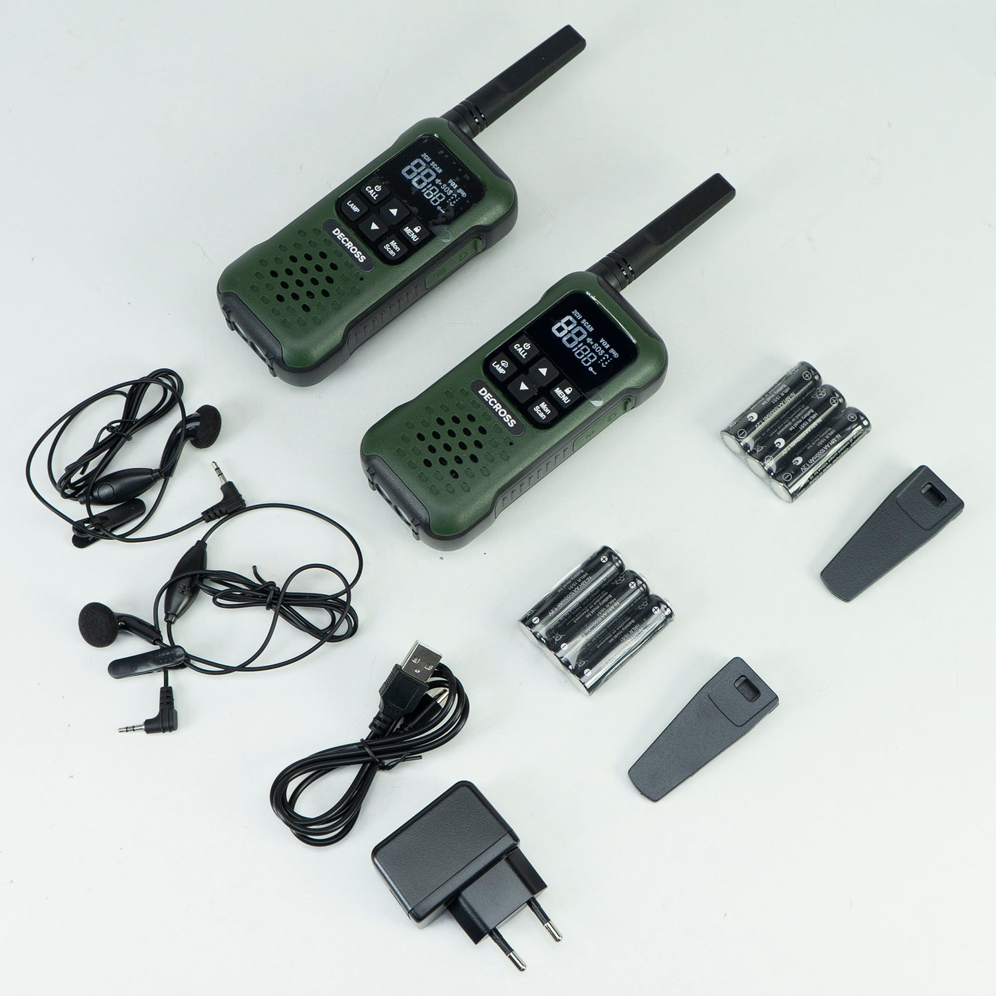 Statie radio portabila PMR PNI Decross DC93, 446MHz, 0.5W, 16CH, Waterproof IP67, set 2 bucati