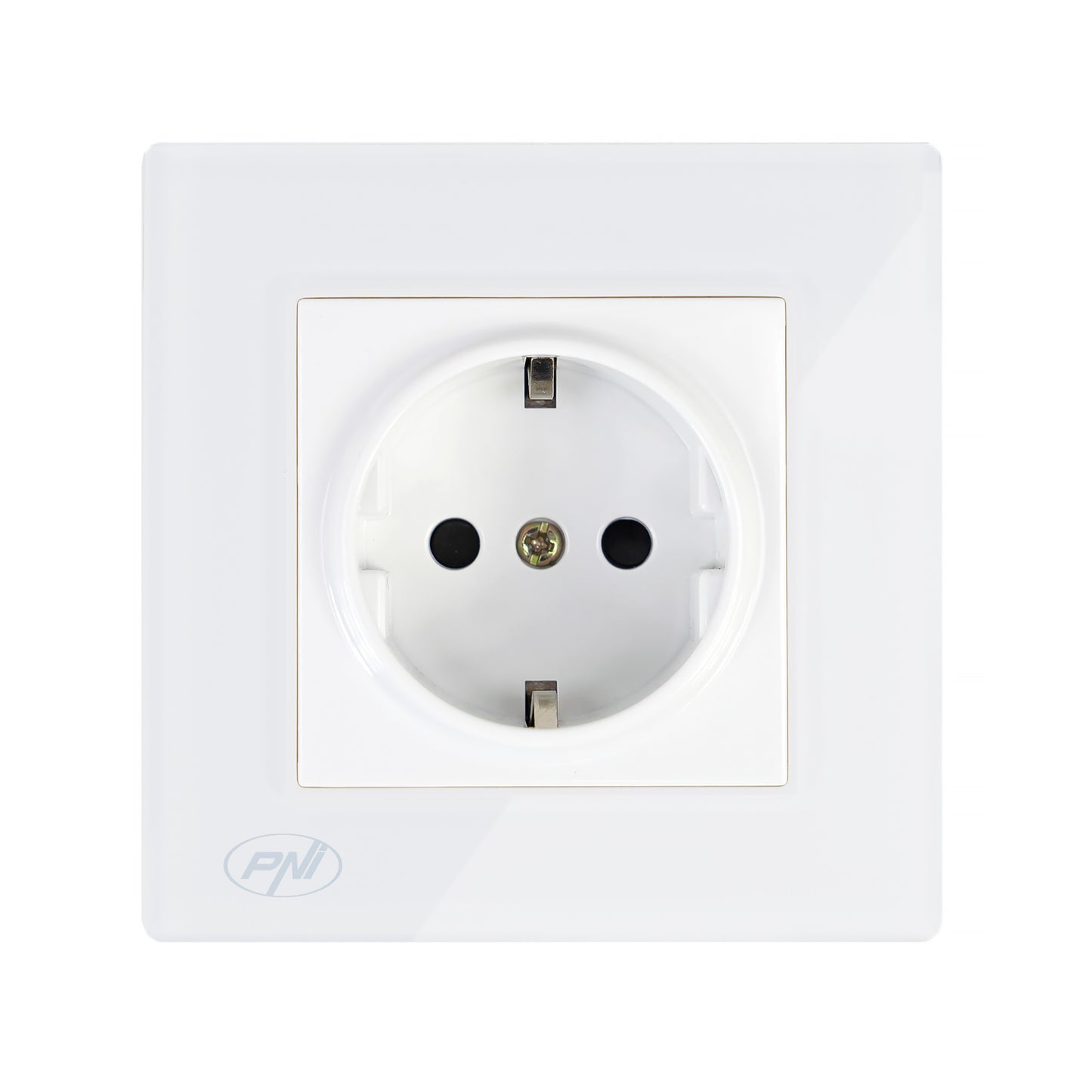 Priza simpla incastrabila PNI WP101 cu rama din sticla, 16A, 3700W, 230V