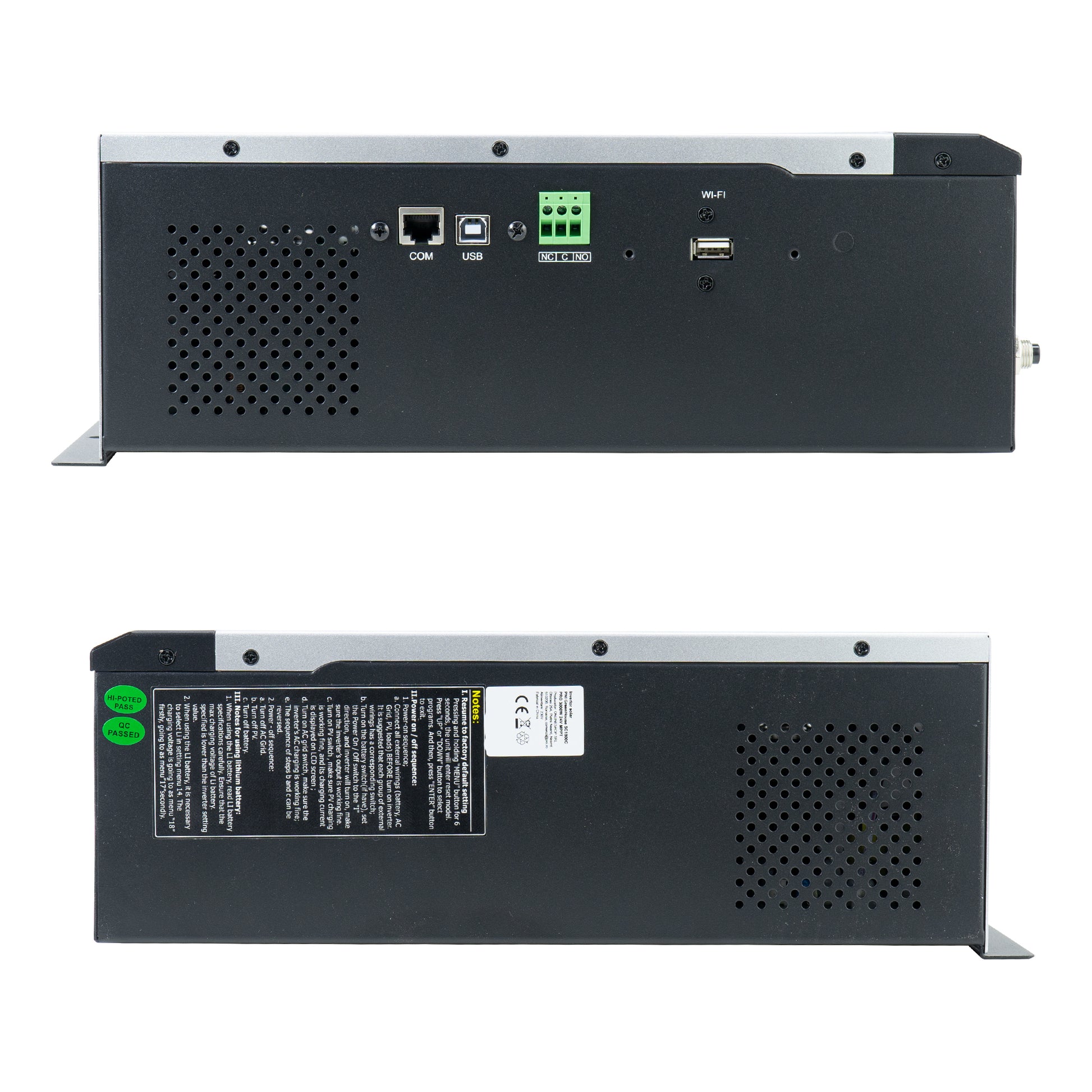 Invertor solar PNI GreenHouse SC1800C PRO 3KW 13A 3000VA, 24V, MPPT 60A, Off Grid Hibrid Sinus pur