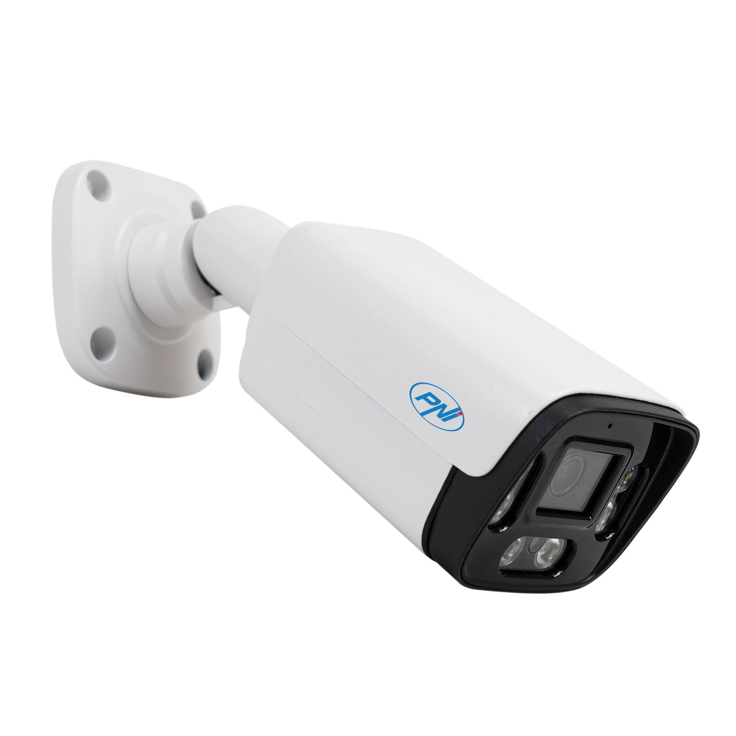 Pachet supraveghere video NVR PNI House IP716, 16 canale IP 4K, H.265, ONVIF si 4 camere PNI IP125 cu IP, 5MP, IP66