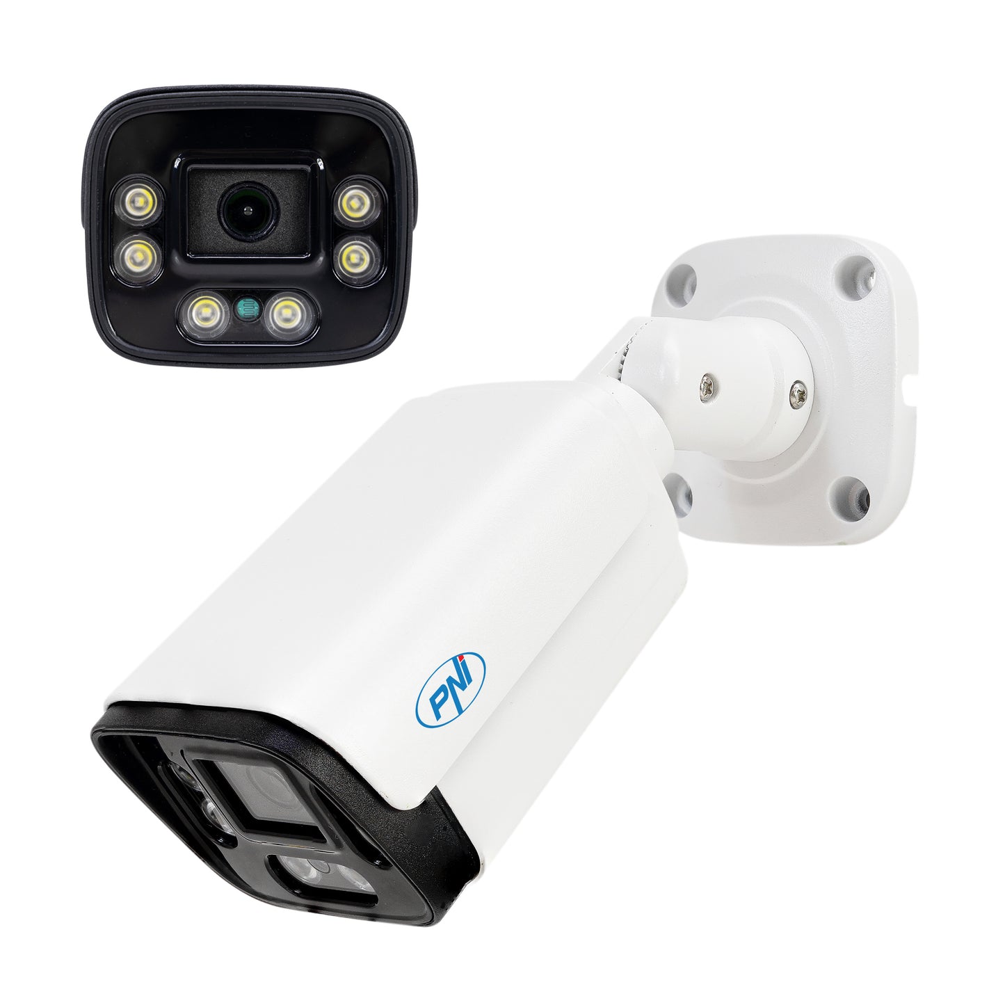 Pachet supraveghere video NVR PNI House IP716 si 16 camere PNI IP125 cu IP, 5MP
