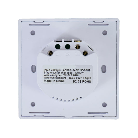 Intrerupator inteligent pentru ventilator PNI SafeHome PT131V cu touch, WiFi, 400W, comanda prin internet, aplicatie de mobil Tuya Smart, integrare in scenarii si automatizari smart cu alte produse compatibile Tuya, Alexa si Google Assistant