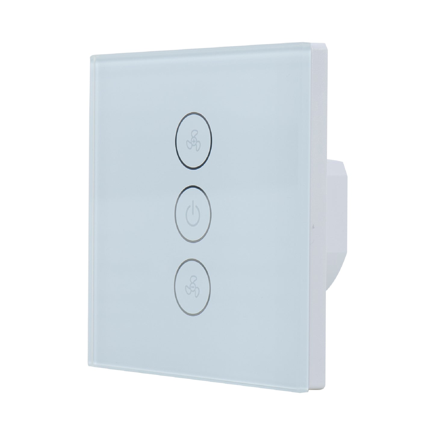 Intrerupator inteligent pentru ventilator PNI SafeHome PT131V cu touch, WiFi, 400W, comanda prin internet, aplicatie de mobil Tuya Smart, integrare in scenarii si automatizari smart cu alte produse compatibile Tuya, Alexa si Google Assistant