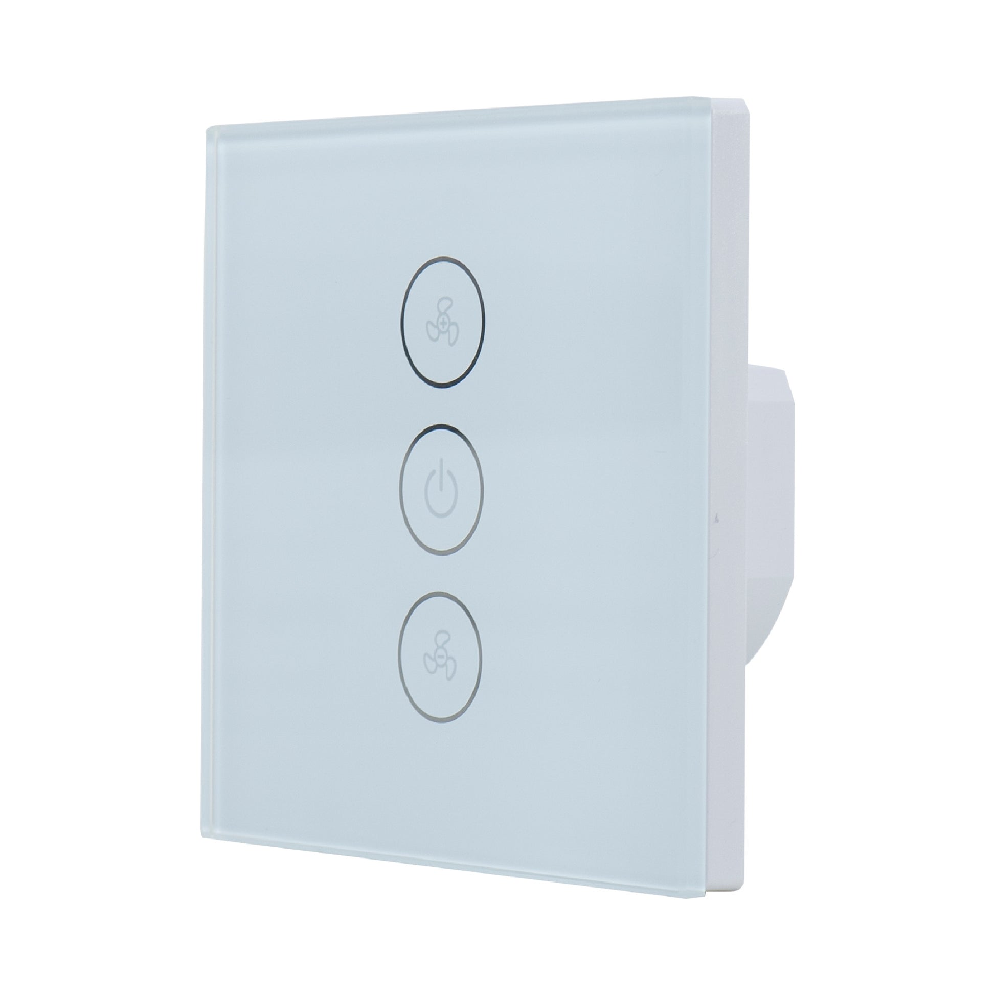 Intrerupator inteligent pentru ventilator PNI SafeHome PT131V cu touch, WiFi, 400W, comanda prin internet, aplicatie de mobil Tuya Smart, integrare in scenarii si automatizari smart cu alte produse compatibile Tuya, Alexa si Google Assistant