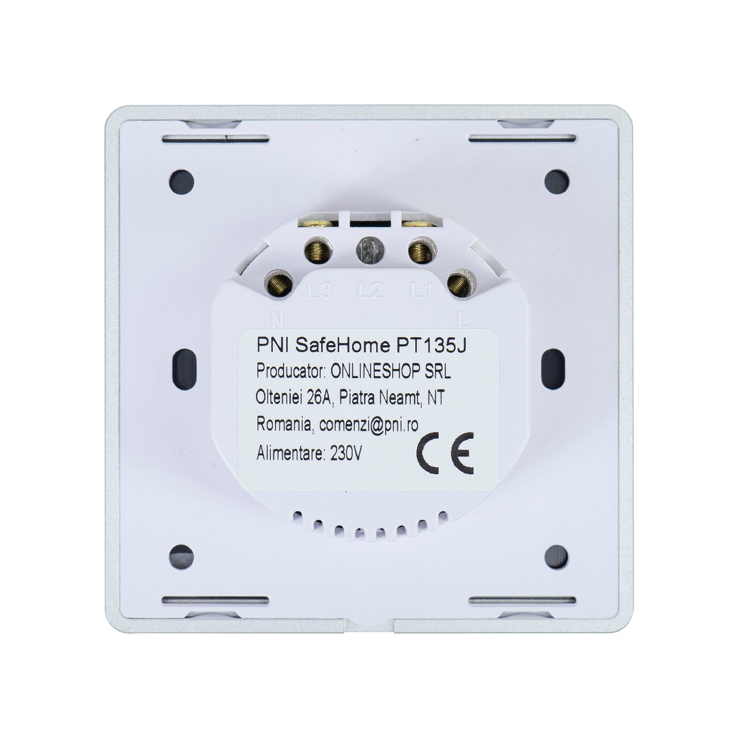 Intrerupator inteligent pentru jaluzele cu touch PNI SafeHome PT135J WiFi, 600W, comanda prin internet, aplicatie de mobil Tuya Smart, integrare in scenarii si automatizari smart cu alte produse compatibile Tuya, Alexa si Google Assistant