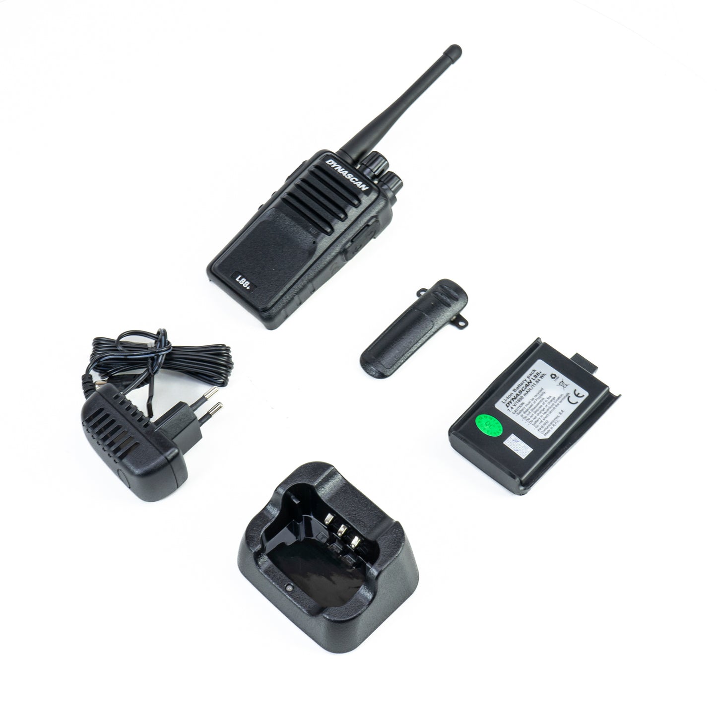 Statie radio PMR 446 portabila PNI DYNASCAN L88+, 0.5W, 8CH, VOX, Li-Ion 1600 mAh, negru