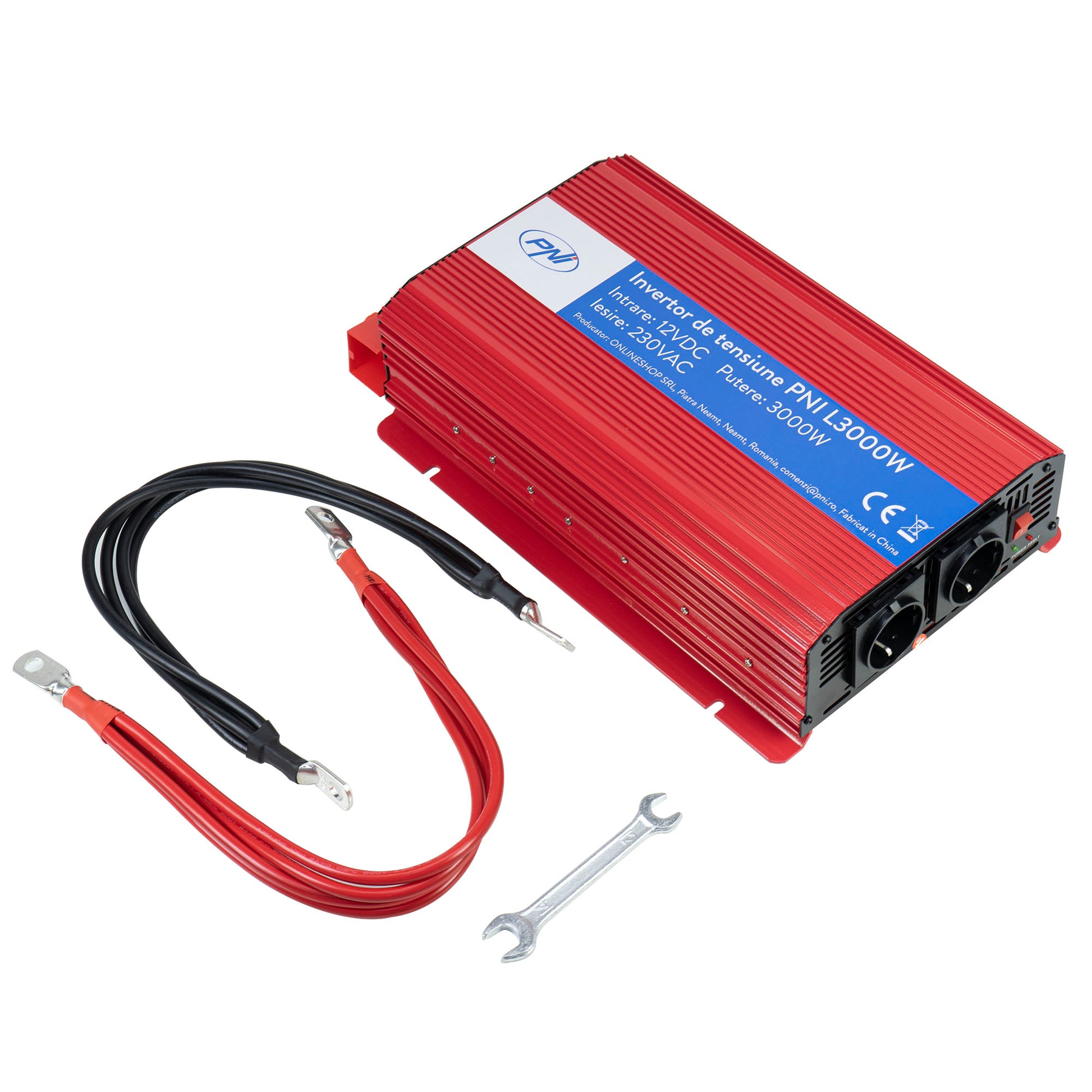 Invertor de tensiune PNI L3000W alimentare 12V iesire 230V