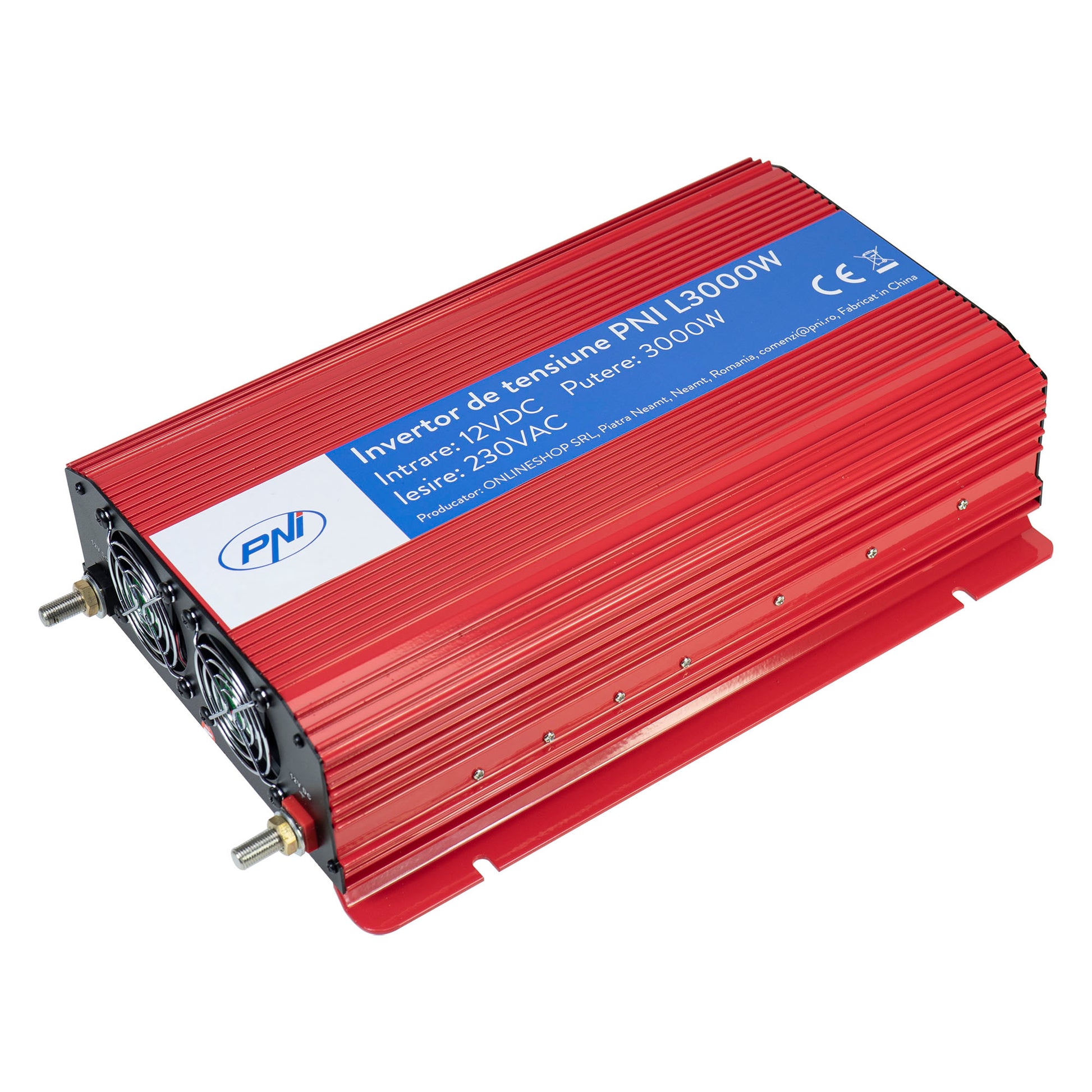 Invertor de tensiune PNI L3000W alimentare 12V iesire 230V