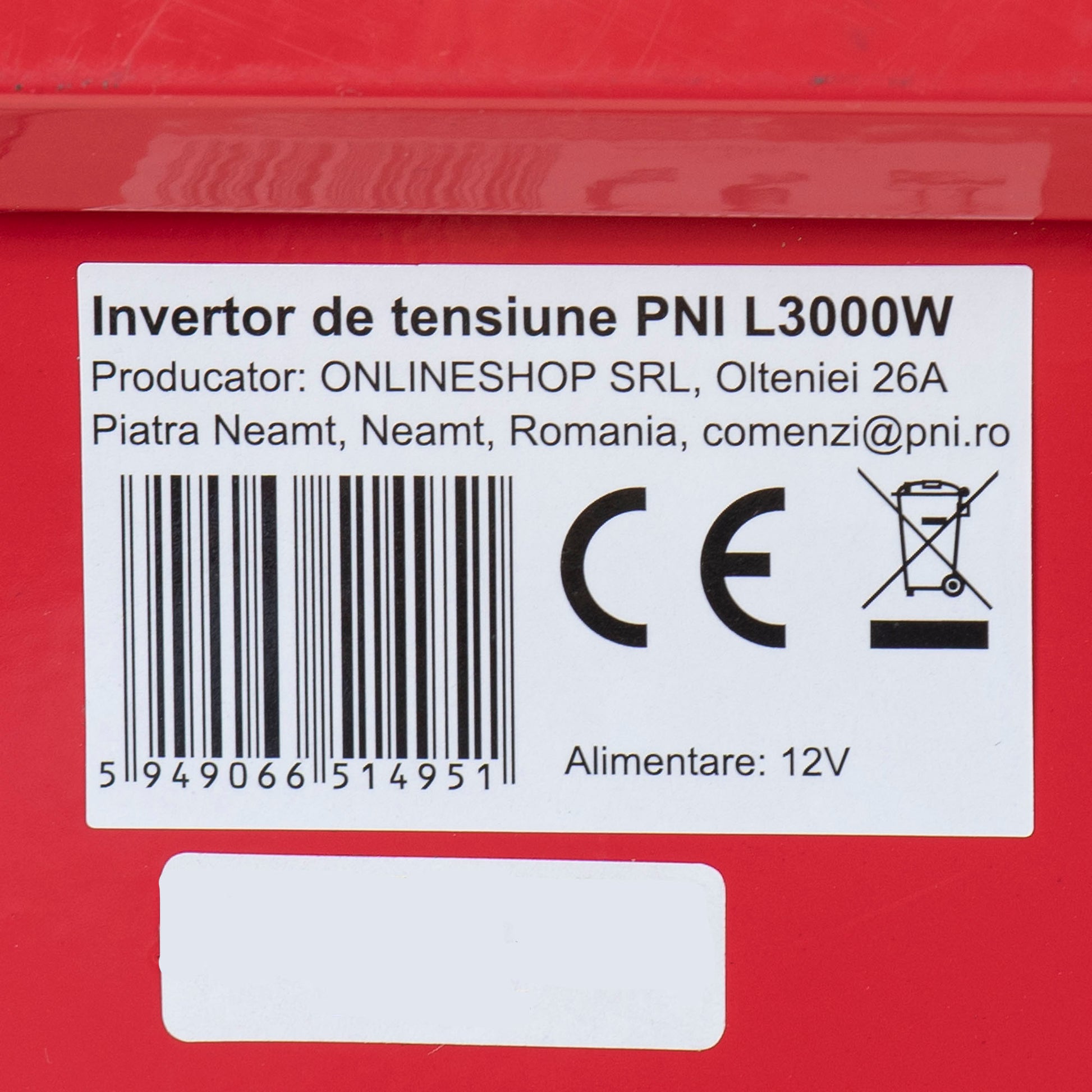 Invertor de tensiune PNI L3000W alimentare 12V iesire 230V