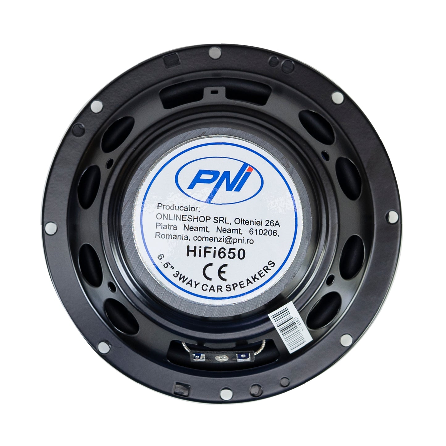 Difuzoare auto coaxiale PNI HiFi650, 120W, 16.5 cm, 3 cai, grila inclusa set 2 buc