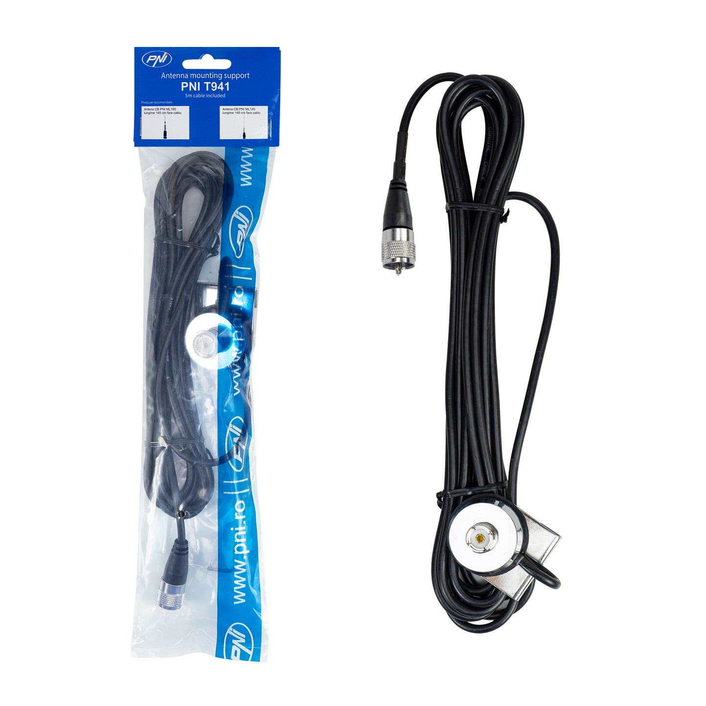 Suport montaj antena PNI T941 pe portbagaj - include cablu 5m
