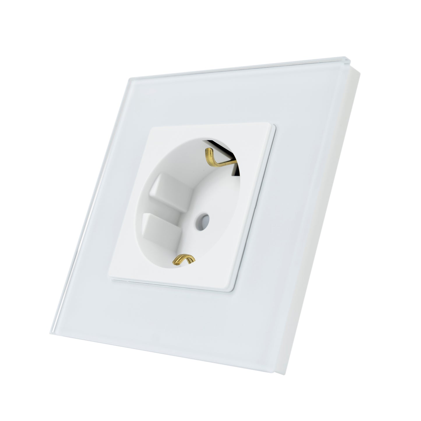 Priza simpla incastrabila PNI WP102 cu rama din sticla