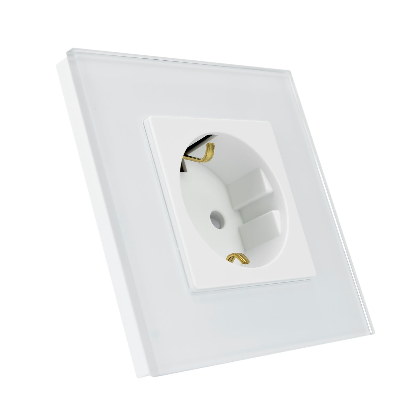Priza simpla incastrabila PNI WP102 cu rama din sticla
