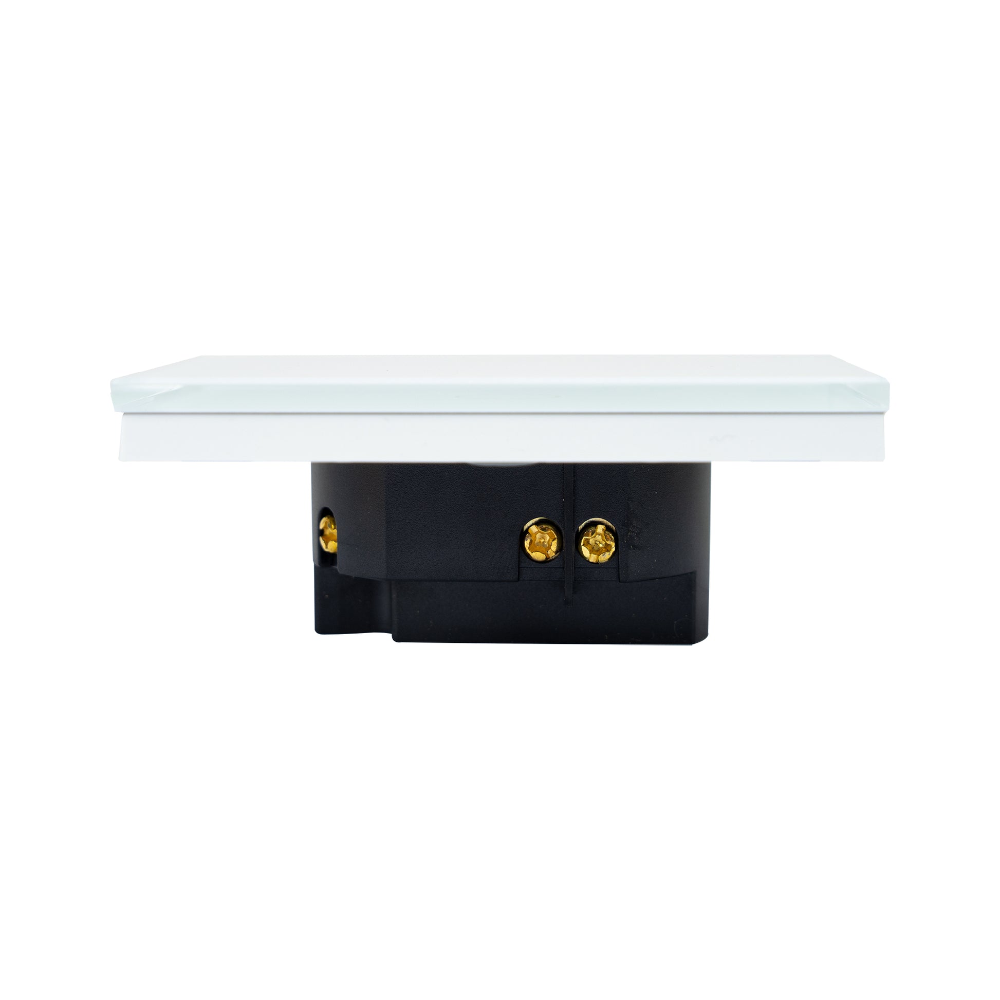 Intrerupator simplu cu touch PNI SH801 800W din sticla, alb cu LED indicator