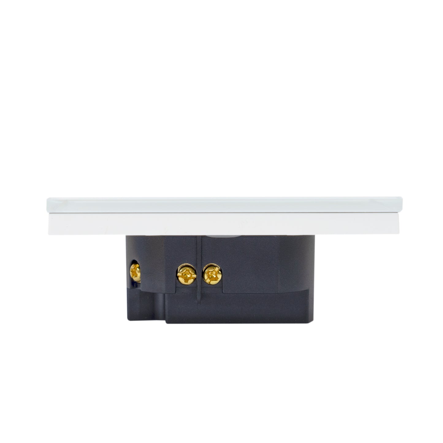 Intrerupator simplu cu touch PNI SH601 600W din sticla, alb cu LED indicator