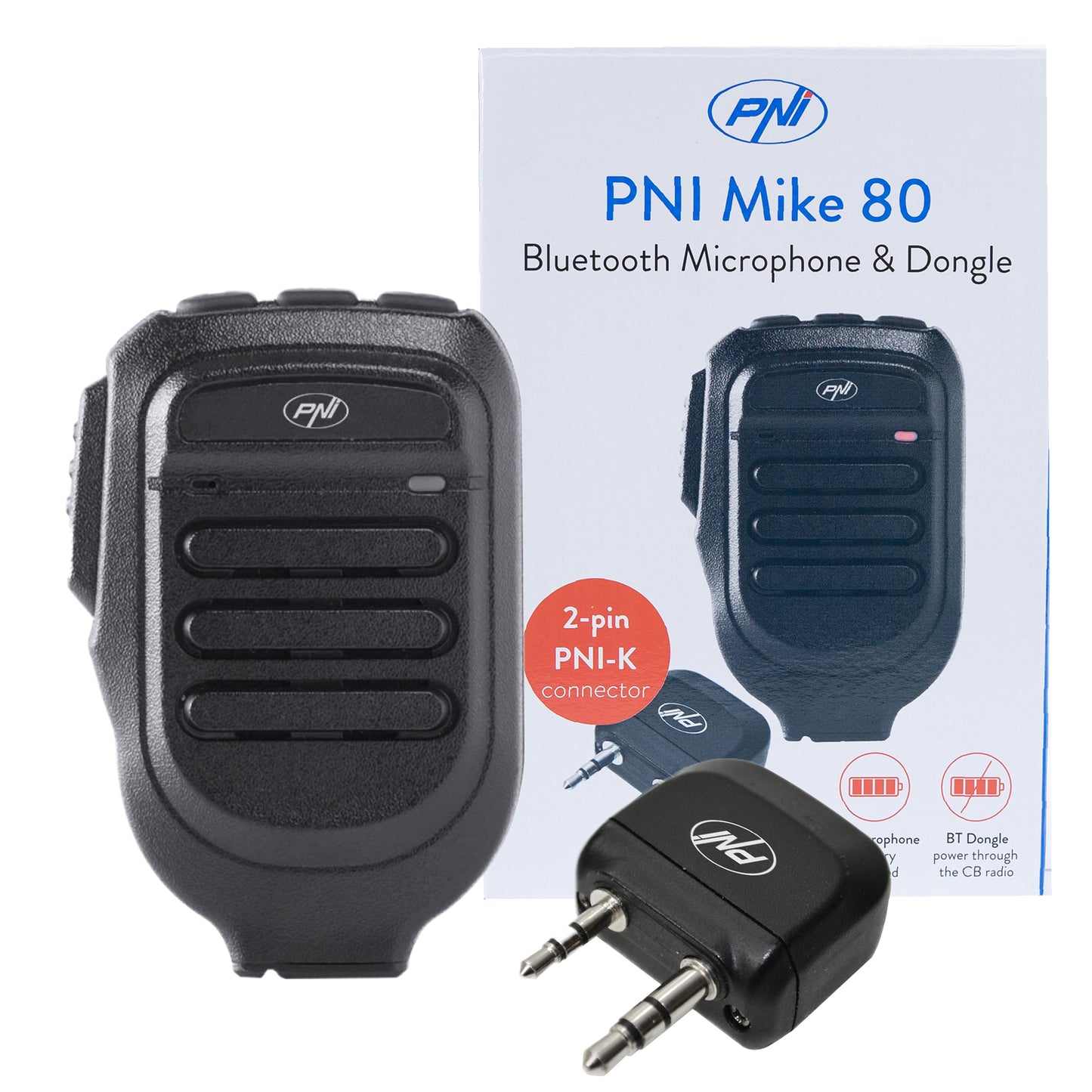 Microfon si Dongle cu Bluetooth PNI Mike 80, dual channel, compatibil cu PNI HP 8001L