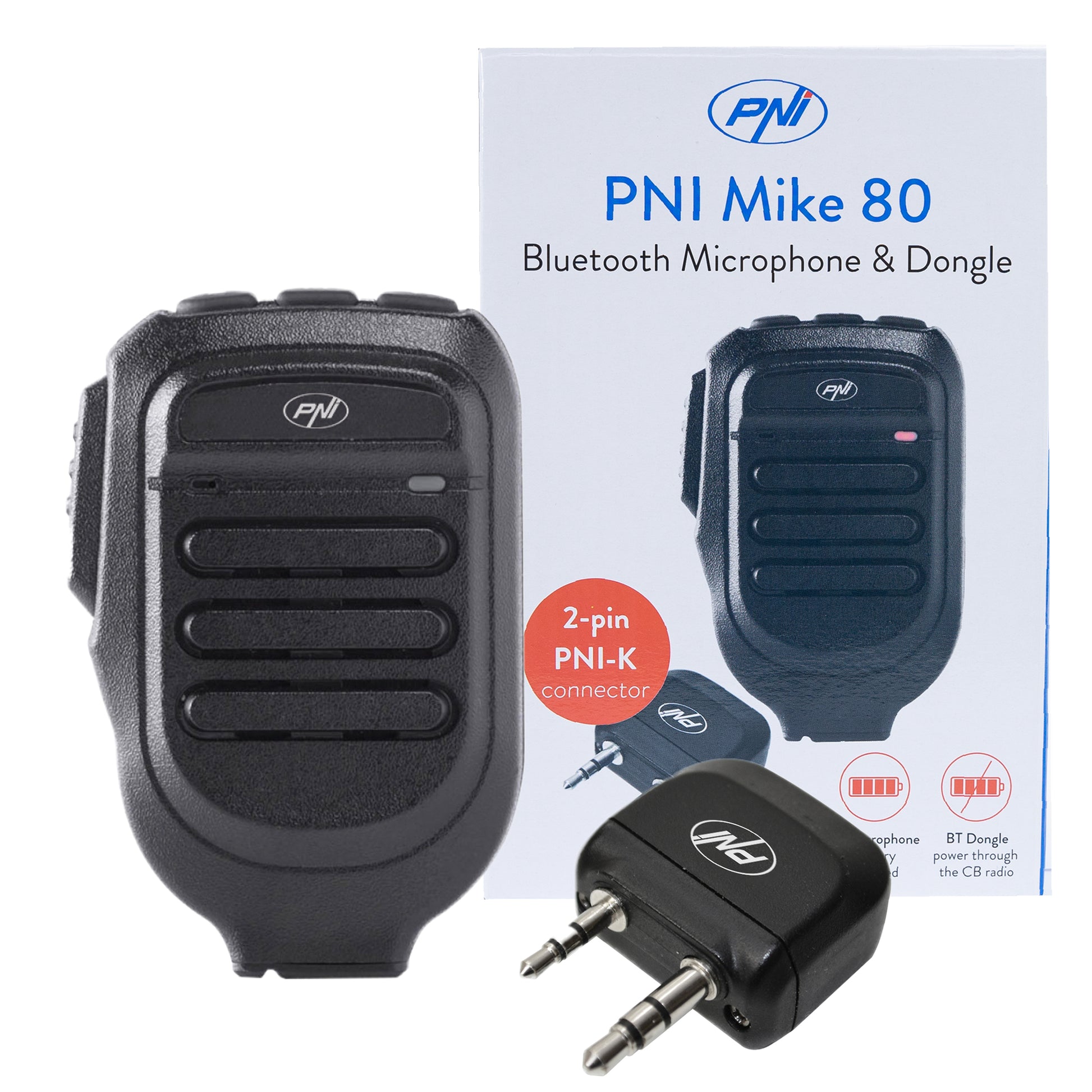 Microfon si Dongle cu Bluetooth PNI Mike 80, dual channel, compatibil cu PNI HP 8001L