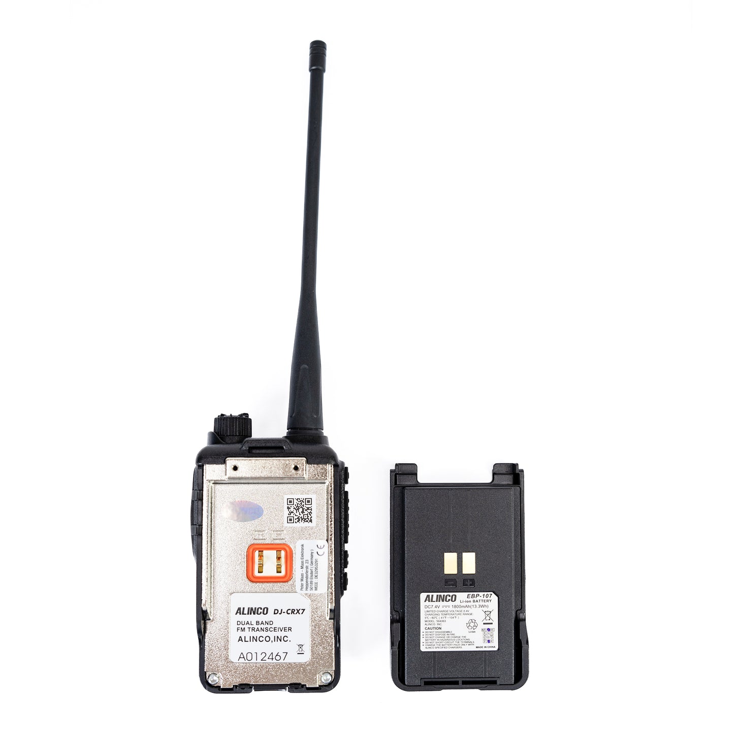 Statie radio VHF/UHF portabila PNI Alinco DJ-CRX-7, Radio FM, acumulator 1800mAh, Talk Around, BCL, TOT, DTMF, CTCSS, DCS