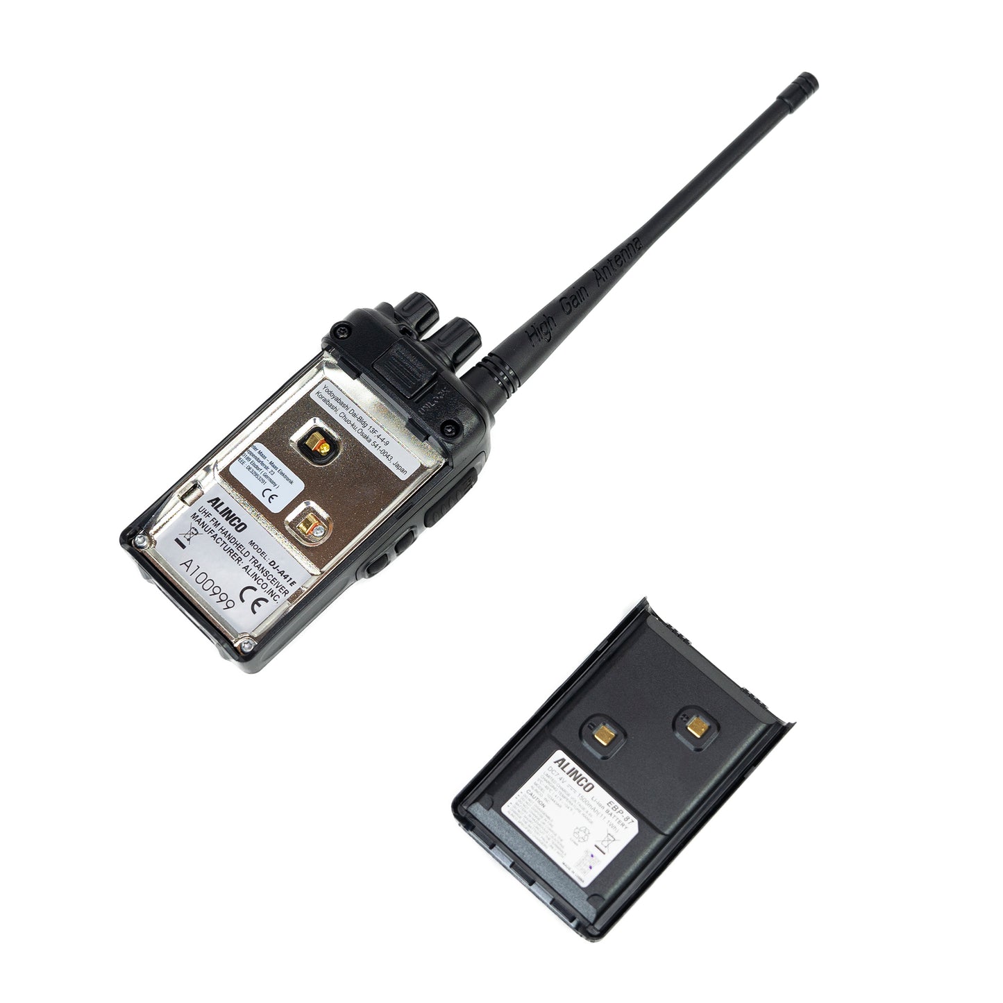 Statie radio UHF portabila PNI Alinco DJ-A-41-E, 128CH, 400-470 MHz, 1500 mAh, Scrambler, TOT, VOX, CTCSS-DCS
