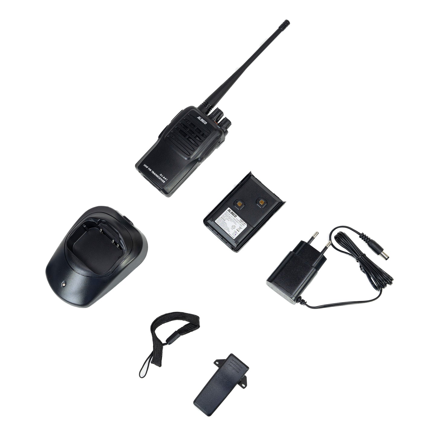 Statie radio UHF portabila PNI Alinco DJ-A-41-E, 128CH, 400-470 MHz, 1500 mAh, Scrambler, TOT, VOX, CTCSS-DCS