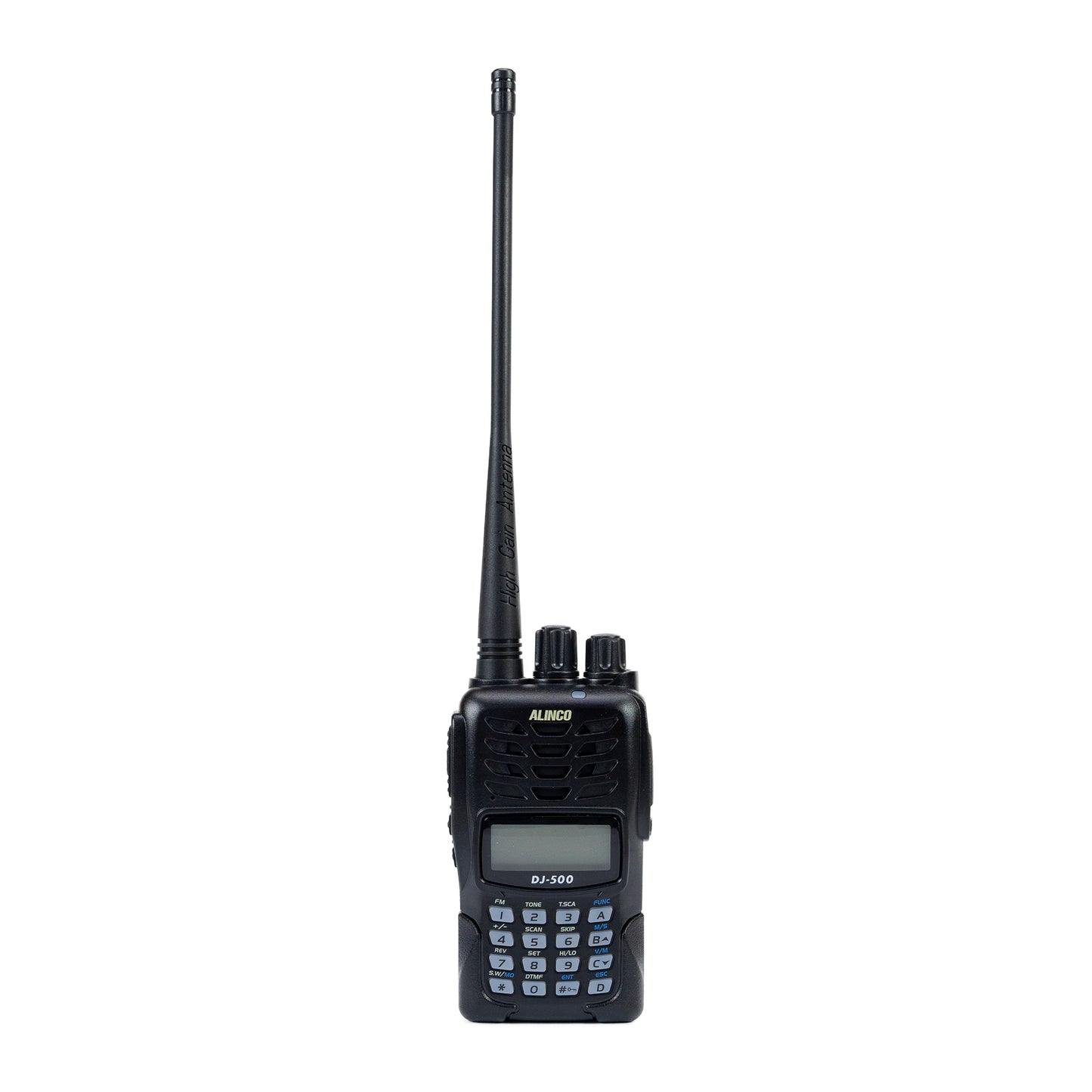 Statie radio VHF/UHF portabila PNI Alinco DJ-500-E, putere reglabila, 200CH, 1500mAh, Talk Around, VOX, TOT, CTCSS, DCS, radio FM