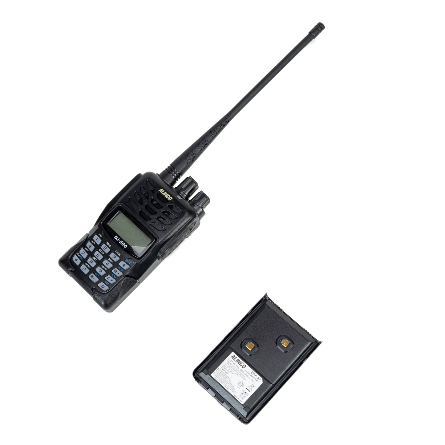 Statie radio VHF/UHF portabila PNI Alinco DJ-500-E, putere reglabila, 200CH, 1500mAh, Talk Around, VOX, TOT, CTCSS, DCS, radio FM