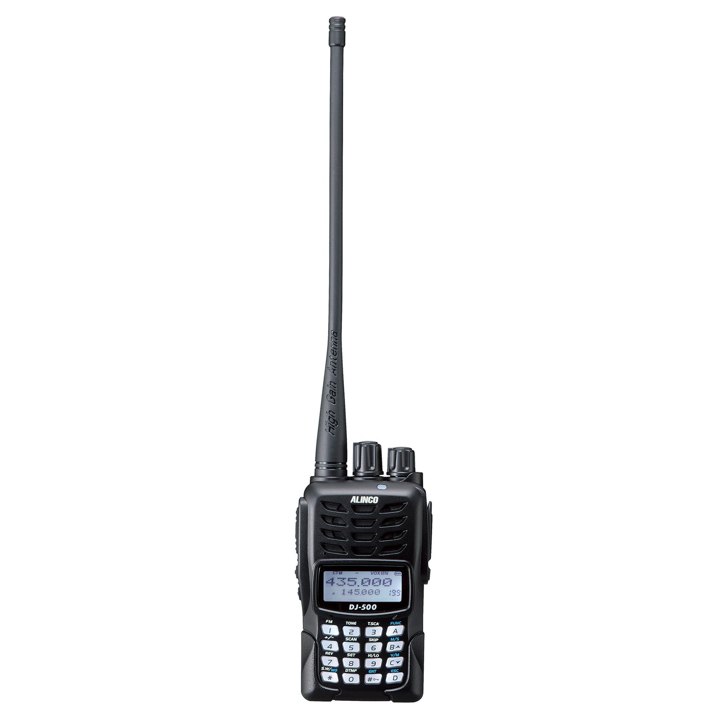 Statie radio VHF/UHF portabila PNI Alinco DJ-500-E, putere reglabila, 200CH, 1500mAh, Talk Around, VOX, TOT, CTCSS, DCS, radio FM