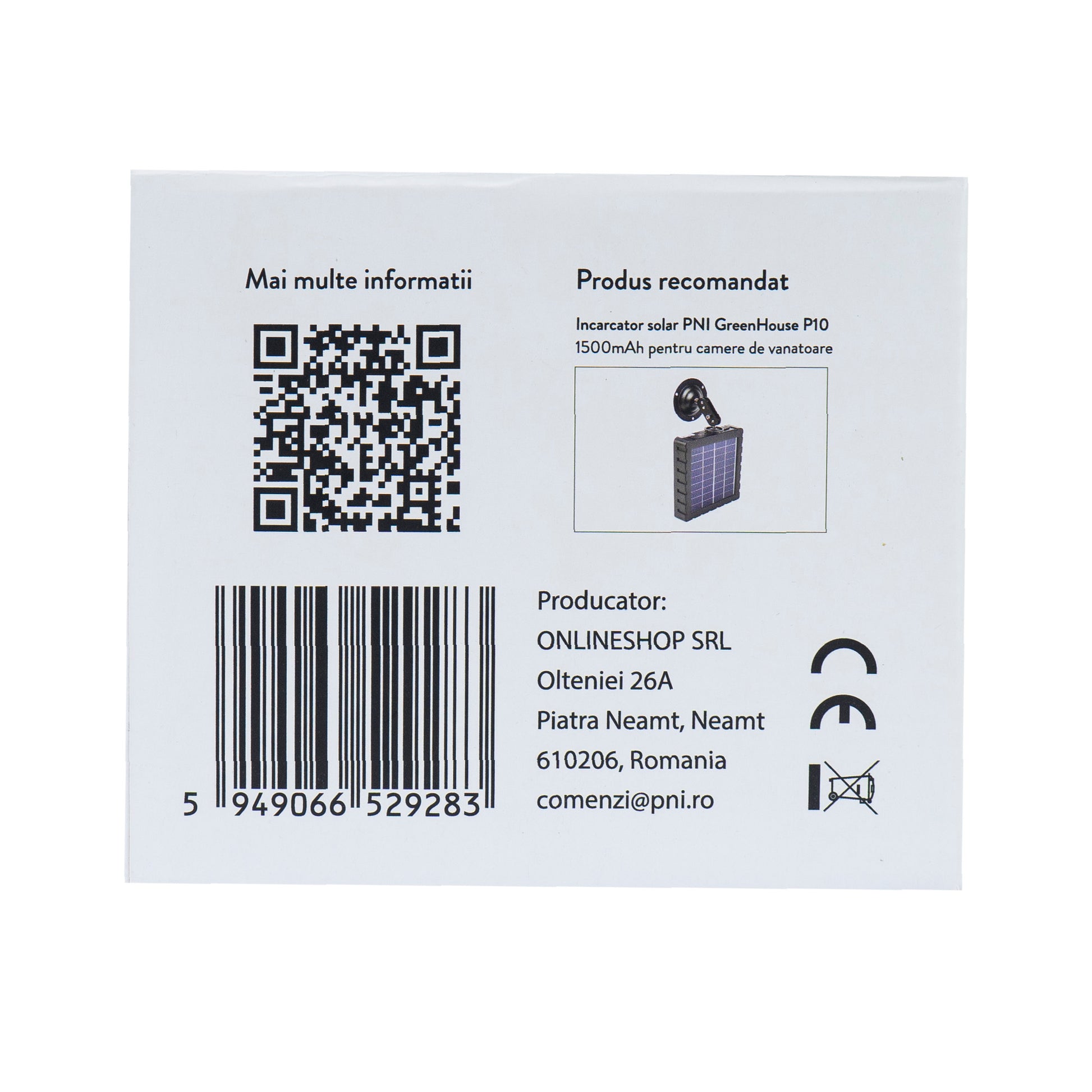Camera vanatoare PNI Hunting 550C Internet 4G LTE, acces live si notificari prin aplicatia Tuya, acumulator reincarcabil inclus 8000 mAh