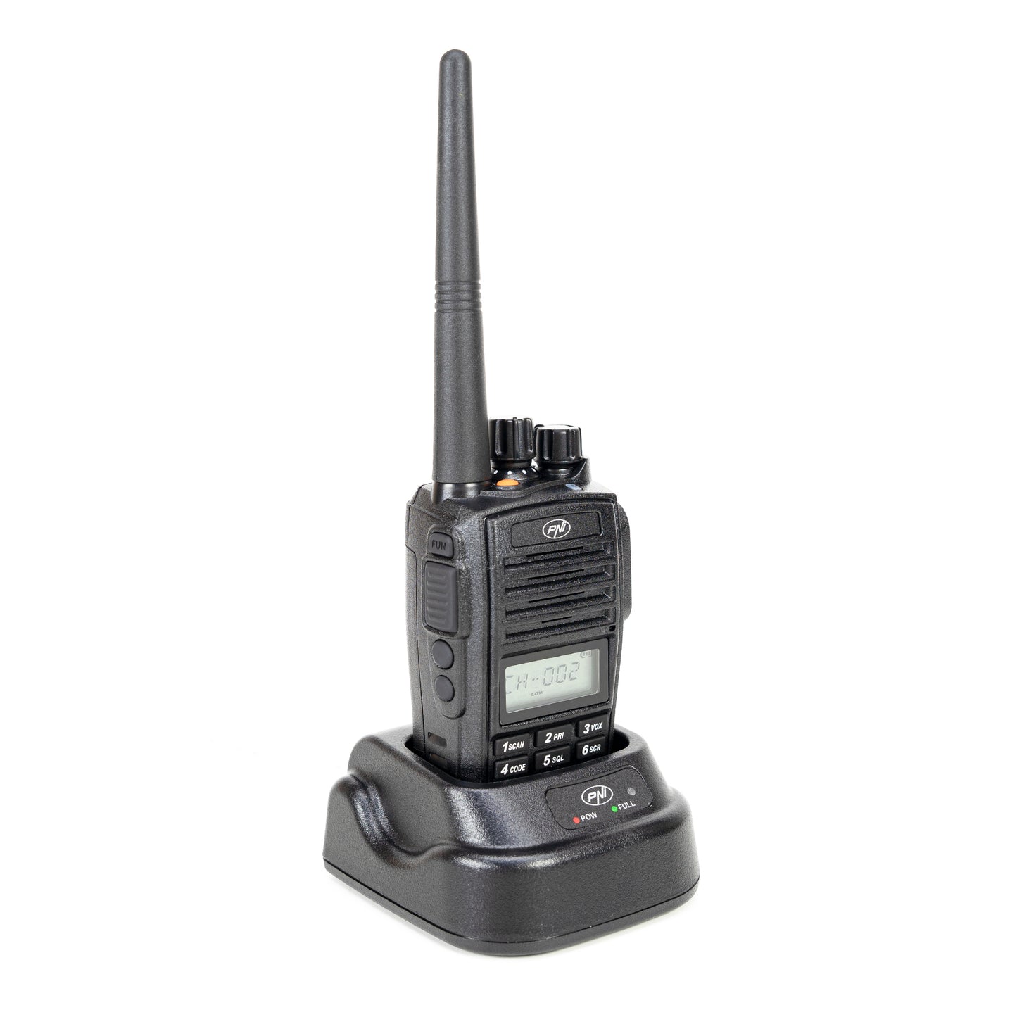 Statie radio portabila PNI PMR R18, 446MHz, 0.5W, 128 canale, 16 PMR si tonuri 50 CTCSS si 104 DCS, Radio FM, programabila, Waterproof IP67