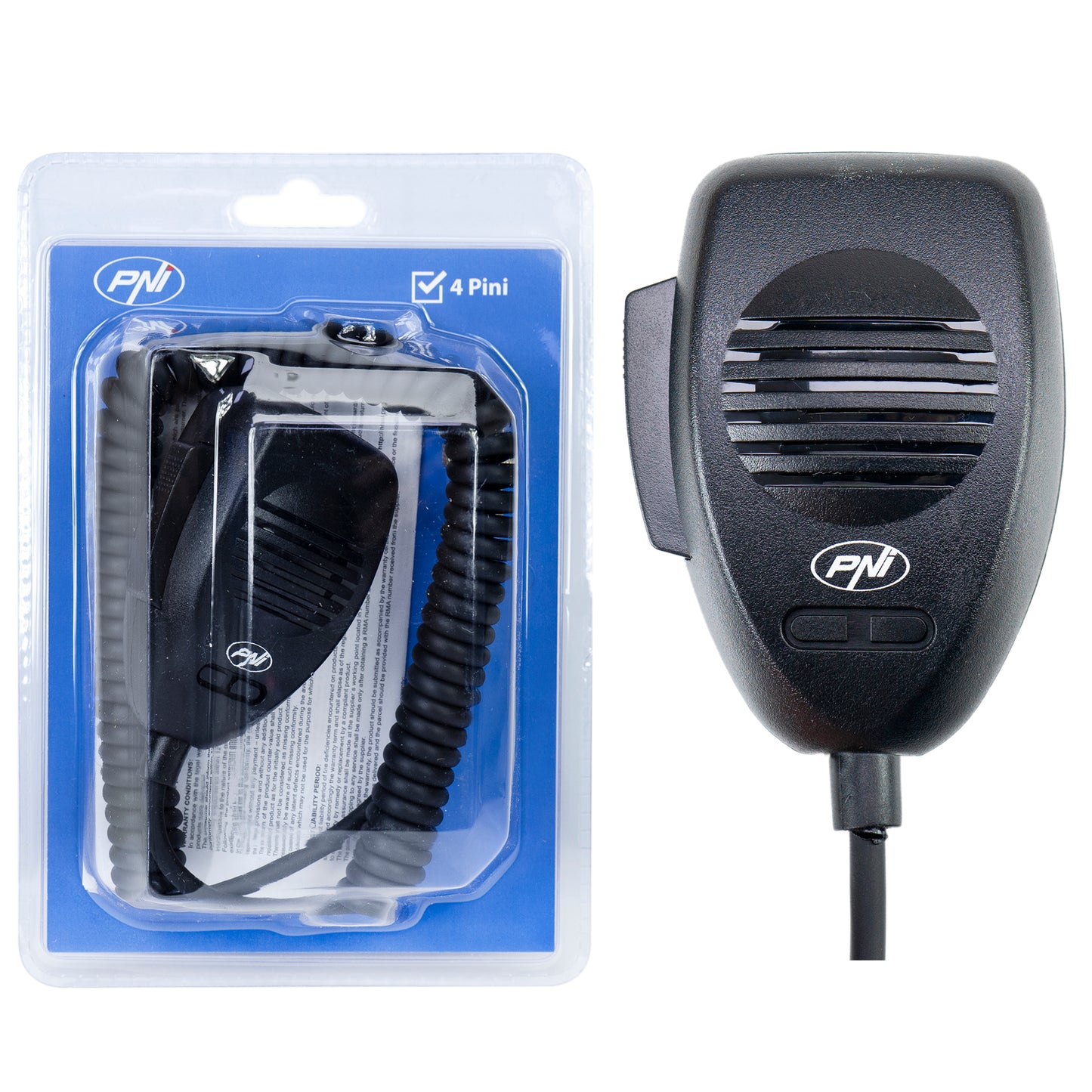 Microfon PNI CDS04 tip condenser cu 4 pini pentru statie radio CB