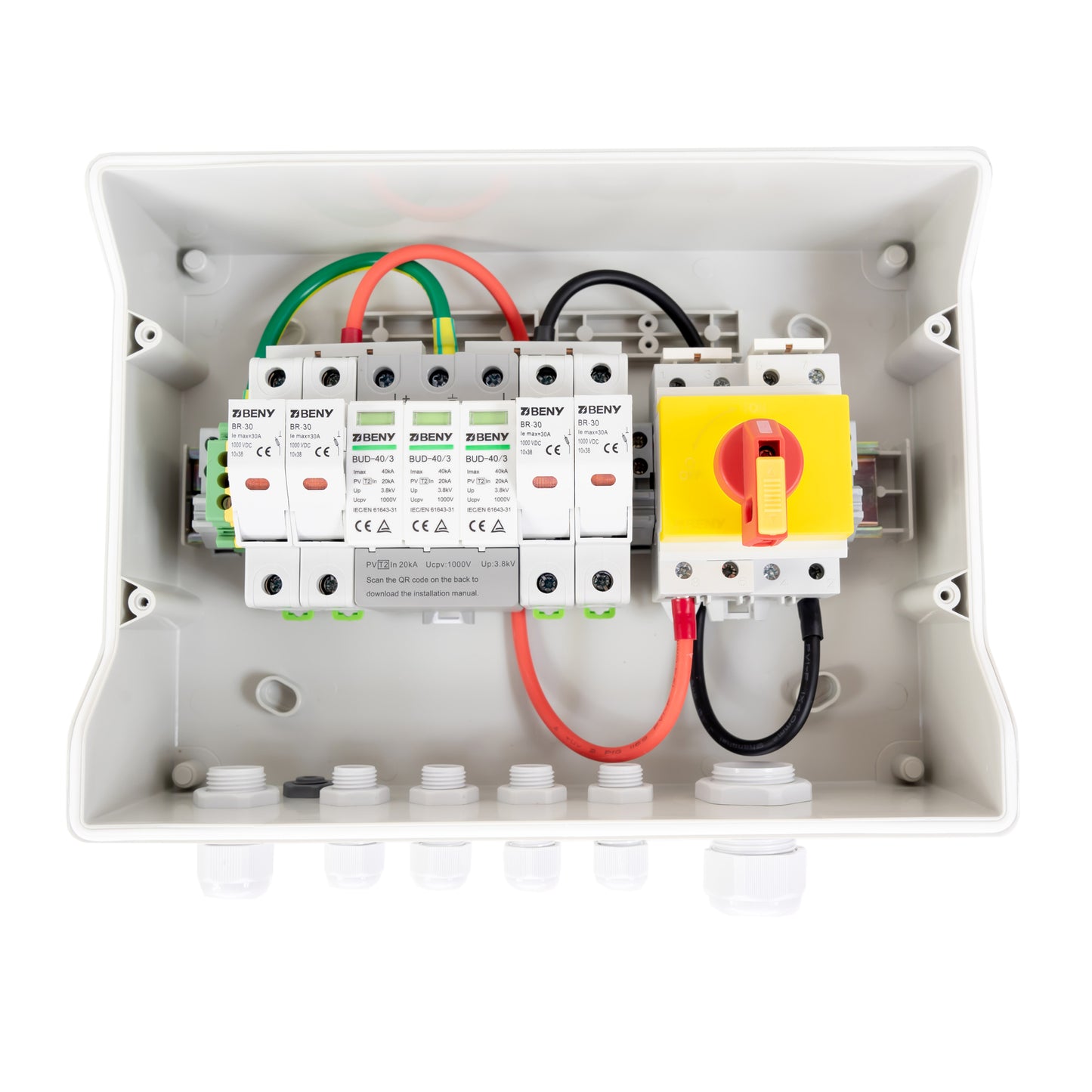 Tablou PNI CBM-2 de protectie si intrerupere sistem solar monofazic