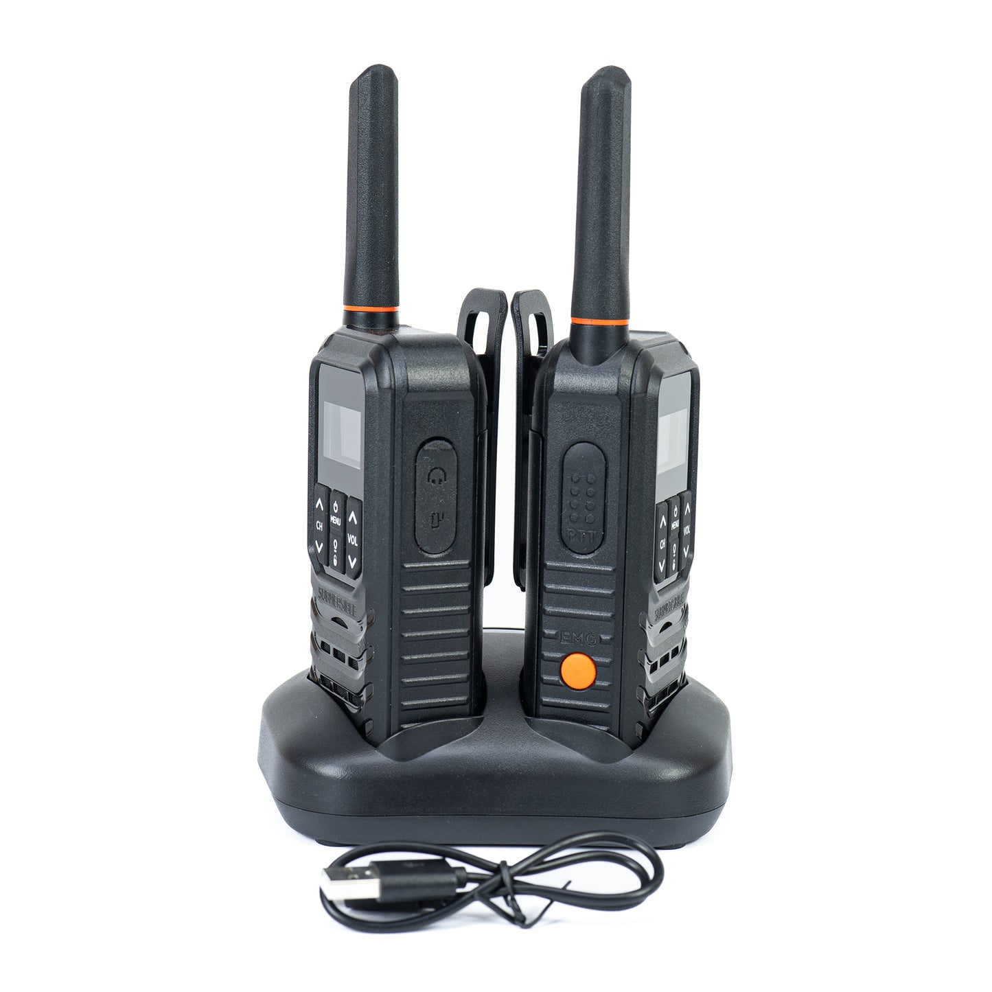 Statie radio portabila PNI PMR R80 PRO, set cu 2 buc, 0.5W