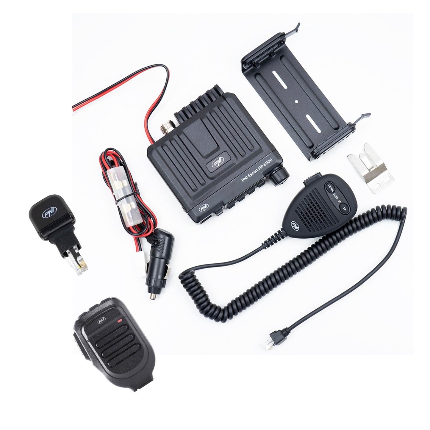Statie radio CB PNI Escort HP 6500 si microfon suplimentar Dongle cu Bluetooth PNI Mike 65 inclus