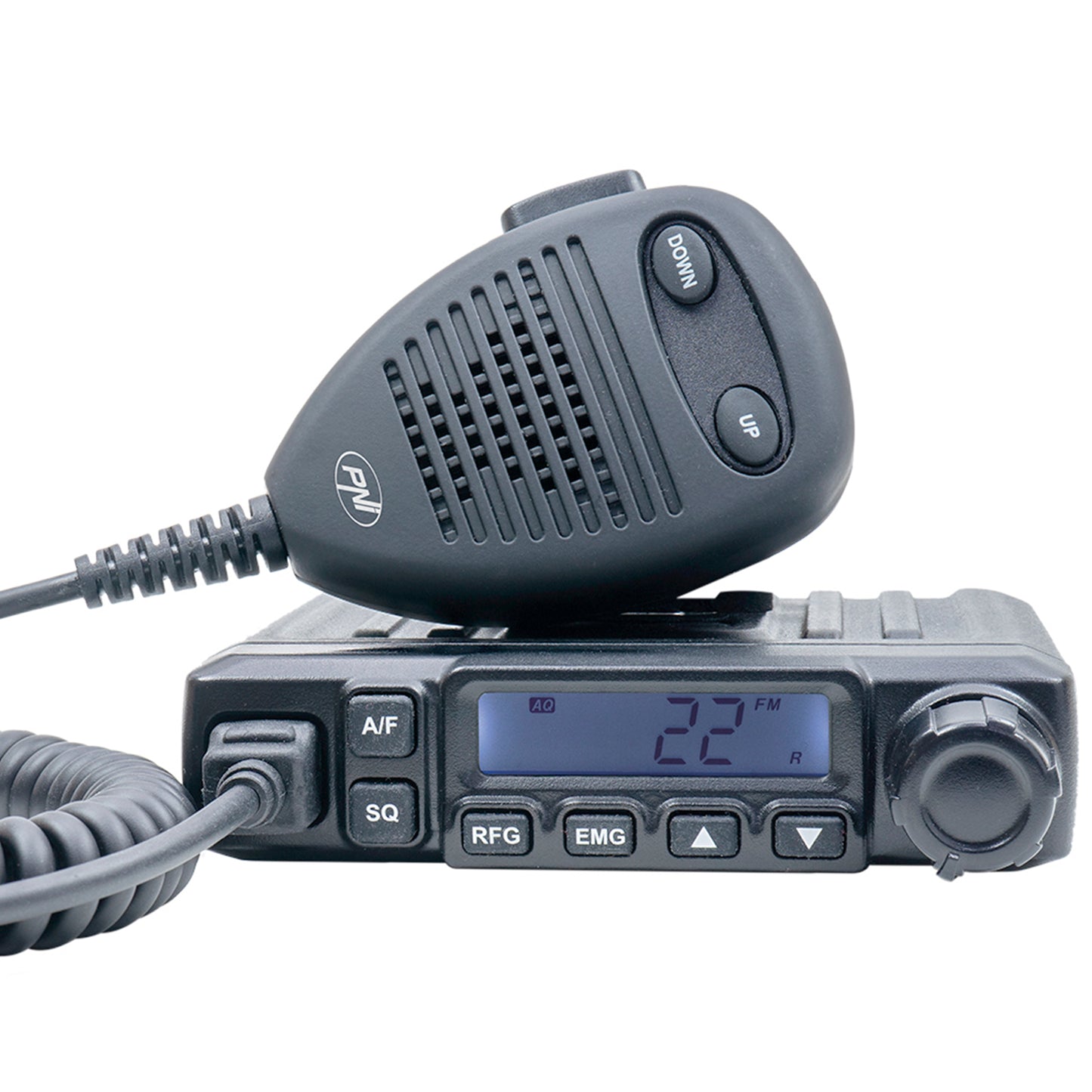 Statie radio CB PNI Escort HP 6500, multistandard, 4W, AM-FM, 12V, ASQ, RF Gain, mufa de bricheta inclusa AM/FM comutati doar in banda EU
