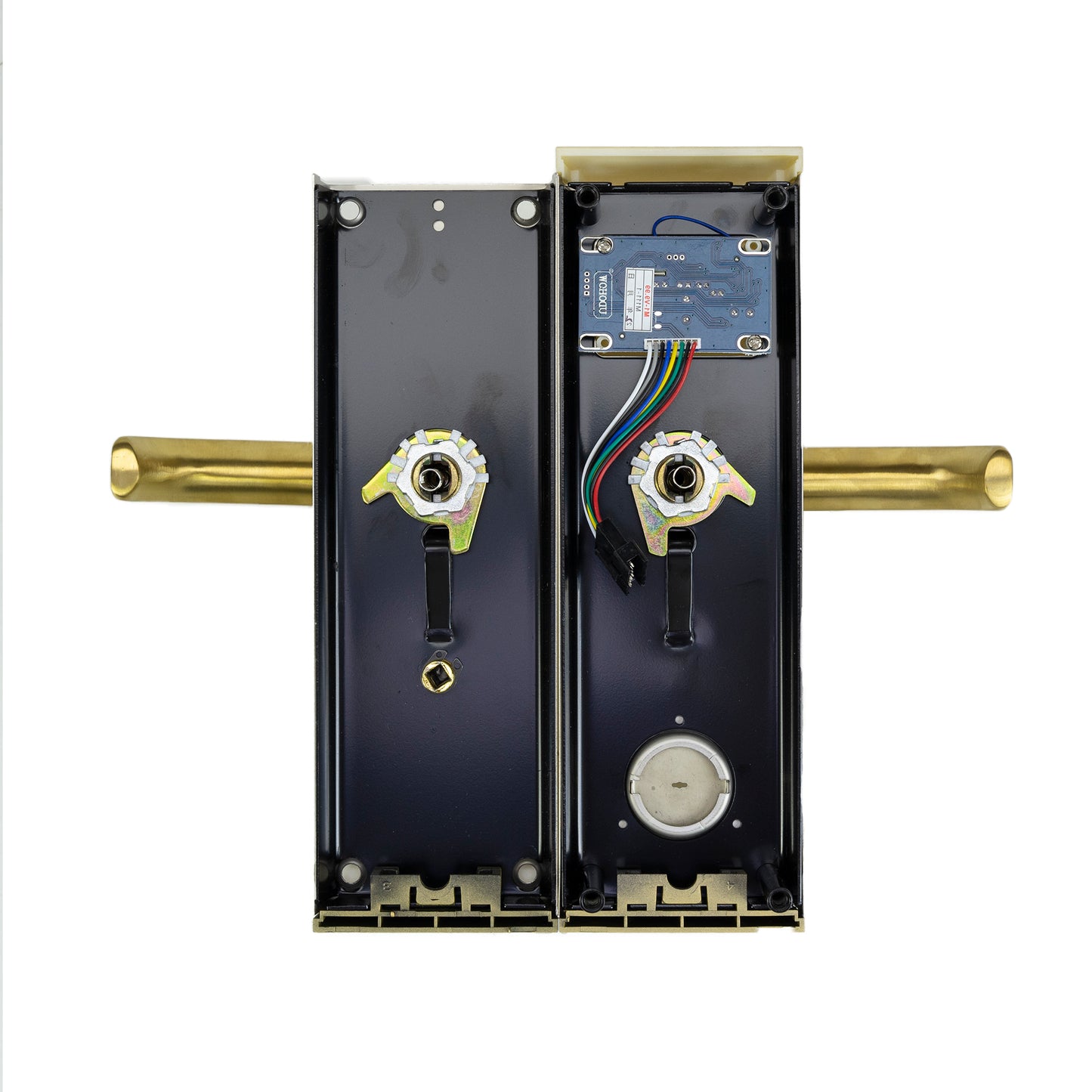 Yala control acces hotelier PNI CH2000L Gold cu cititor de card deschidere pe partea stanga