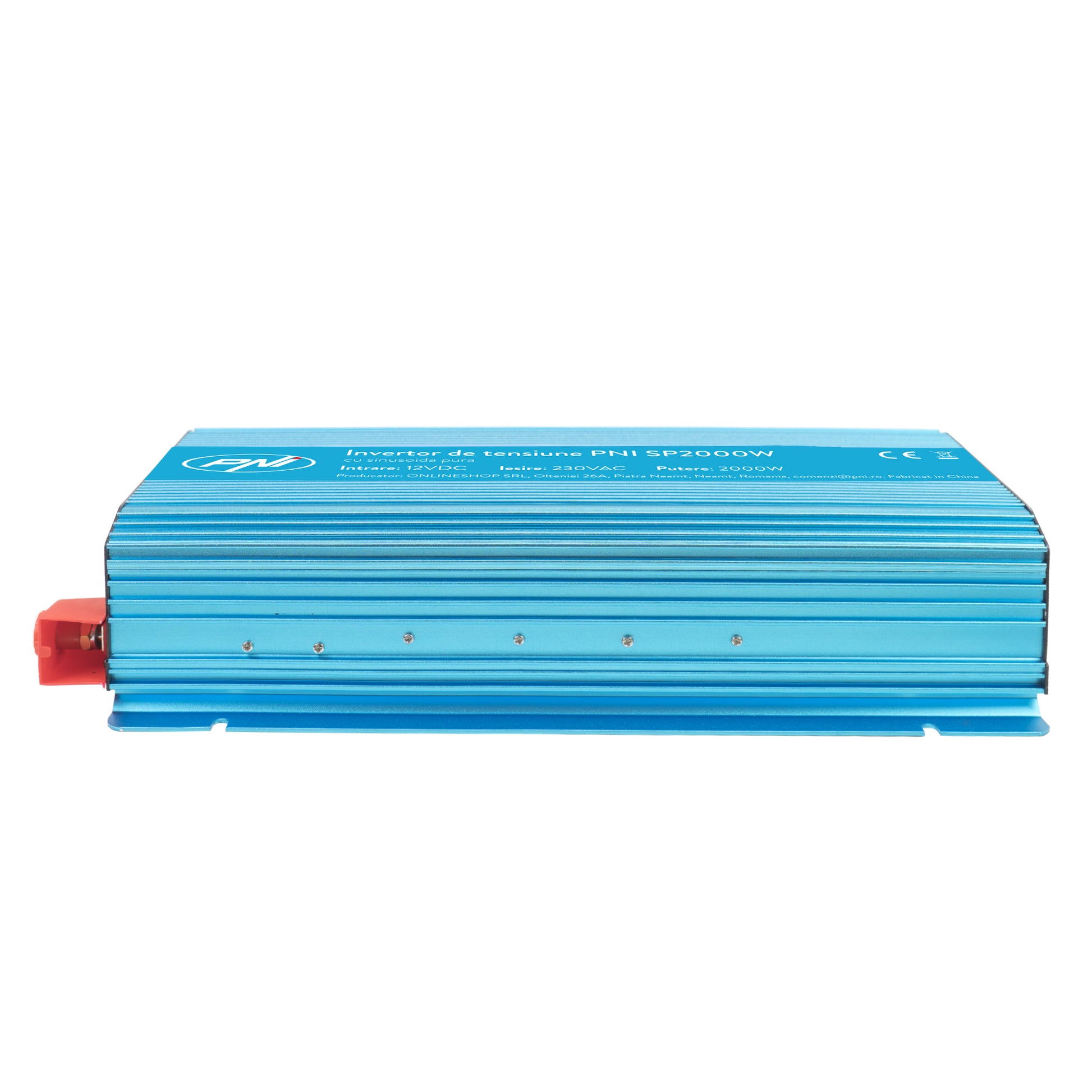 Invertor de tensiune PNI SP2000W cu sinusoida pura, intrare 12V DC, iesire 230V AC, putere 2000W